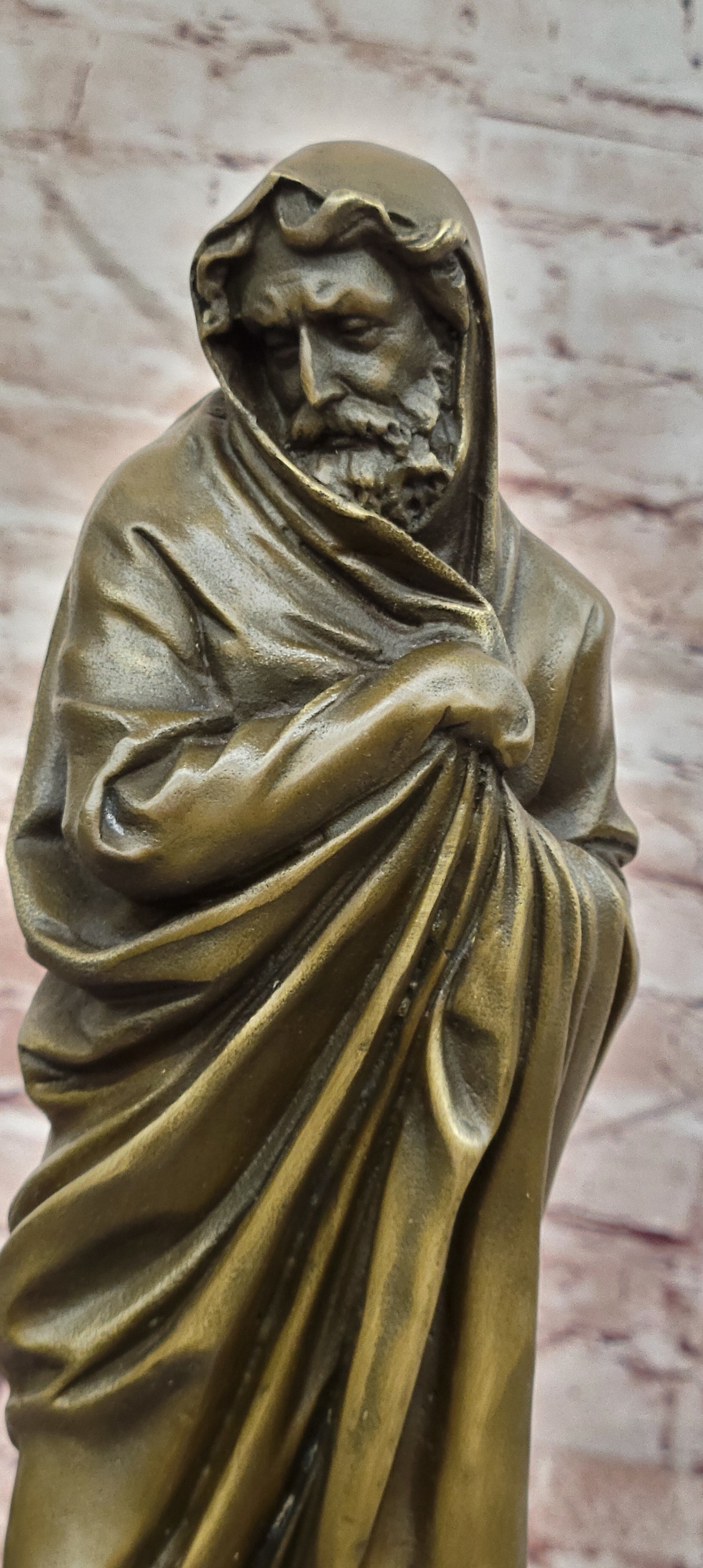 Museum Quality: Ed Zegut`s Signed Jesus of Nazareth - Bronze Figurine