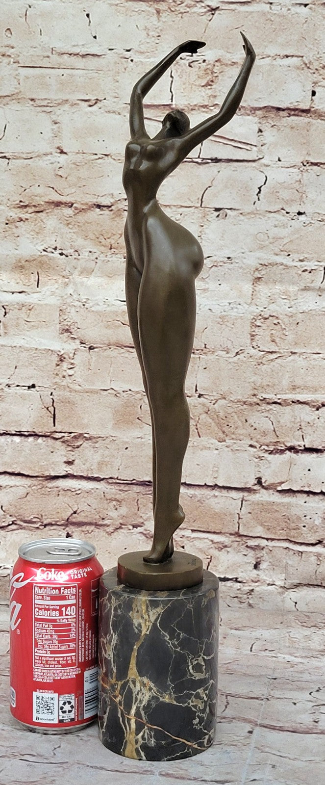 Large Abstract Original Modern Art Abstract Nude Artwork  Ballerina Bronze Statue