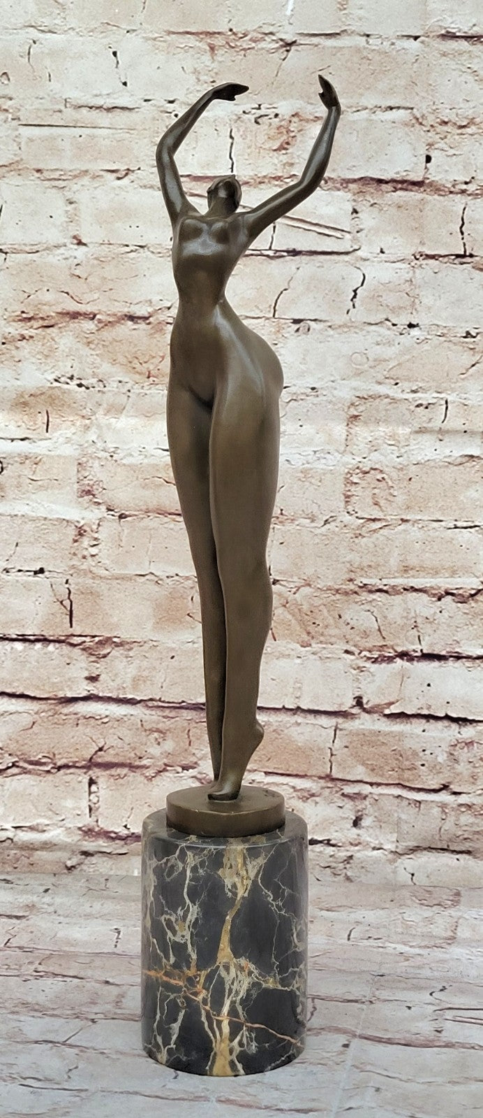 Large Abstract Original Modern Art Abstract Nude Artwork  Ballerina Bronze Statue