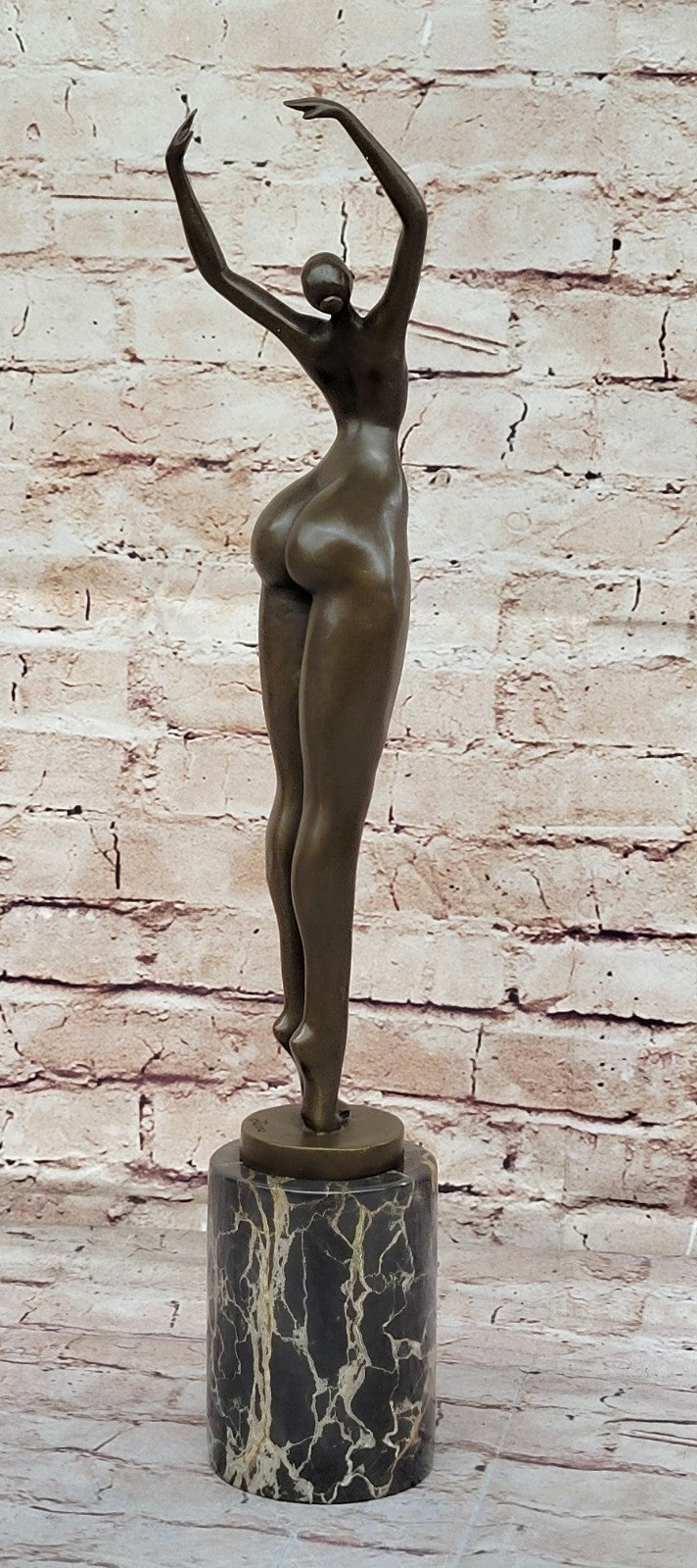 Large Abstract Original Modern Art Abstract Nude Artwork  Ballerina Bronze Statue