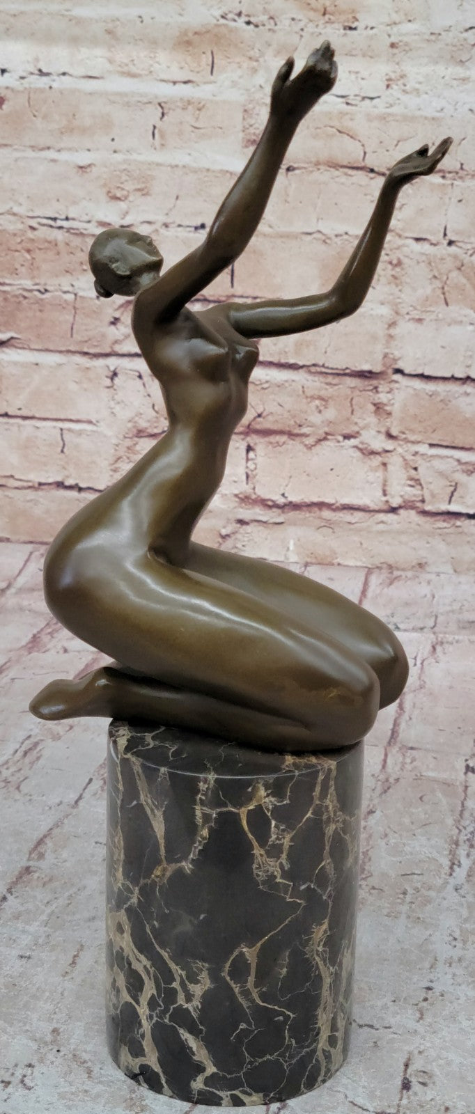 BRONZE SCULPTURE ART ABSTRACT SURREALISM DANCER NUDE WOMAN HOME OFFICE GIFT SALE