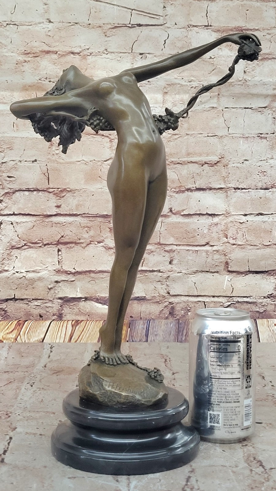 Bronze Jugendstil Akt signiert H.Frishmuth The Vine Bronzefigur Bronzeskulptur