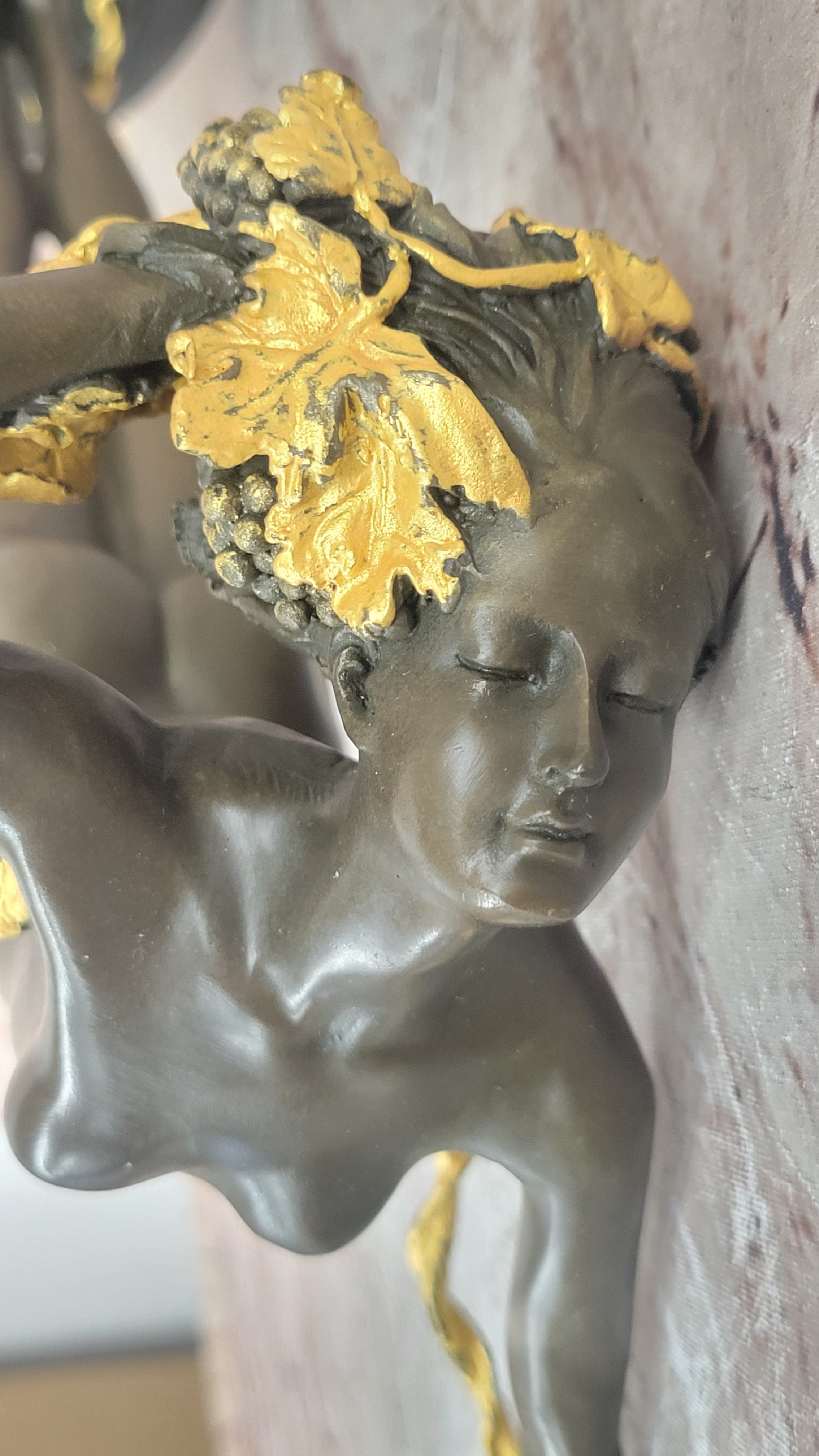 Art Deco Nouveau Vine Dancer Frishmuth Bronze Statue Figurine Figure Gift Decor