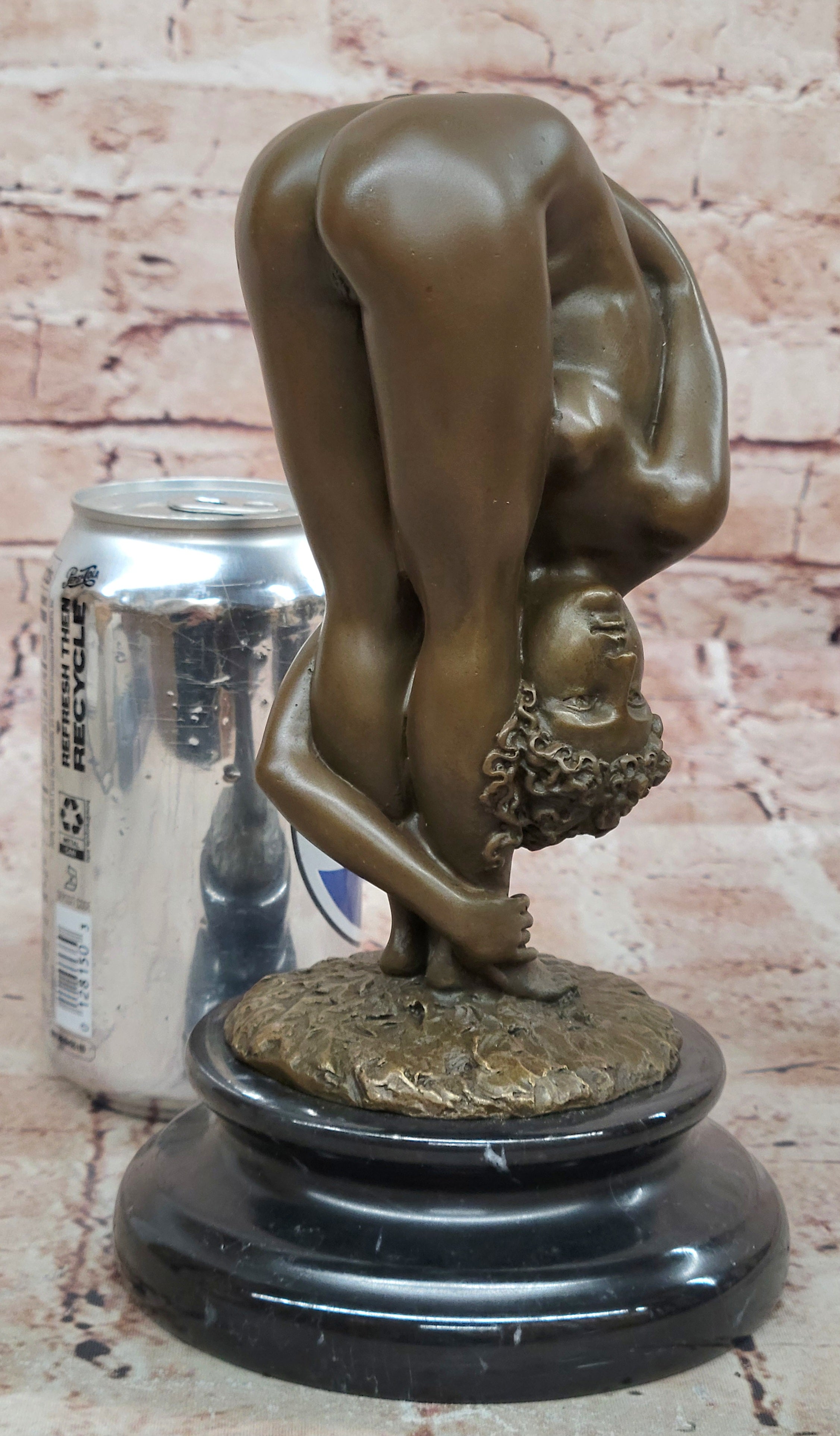 Sexy Nude Bronze Woman Lady Girl Sculpture Statue Art Deco Erotic Female Marble