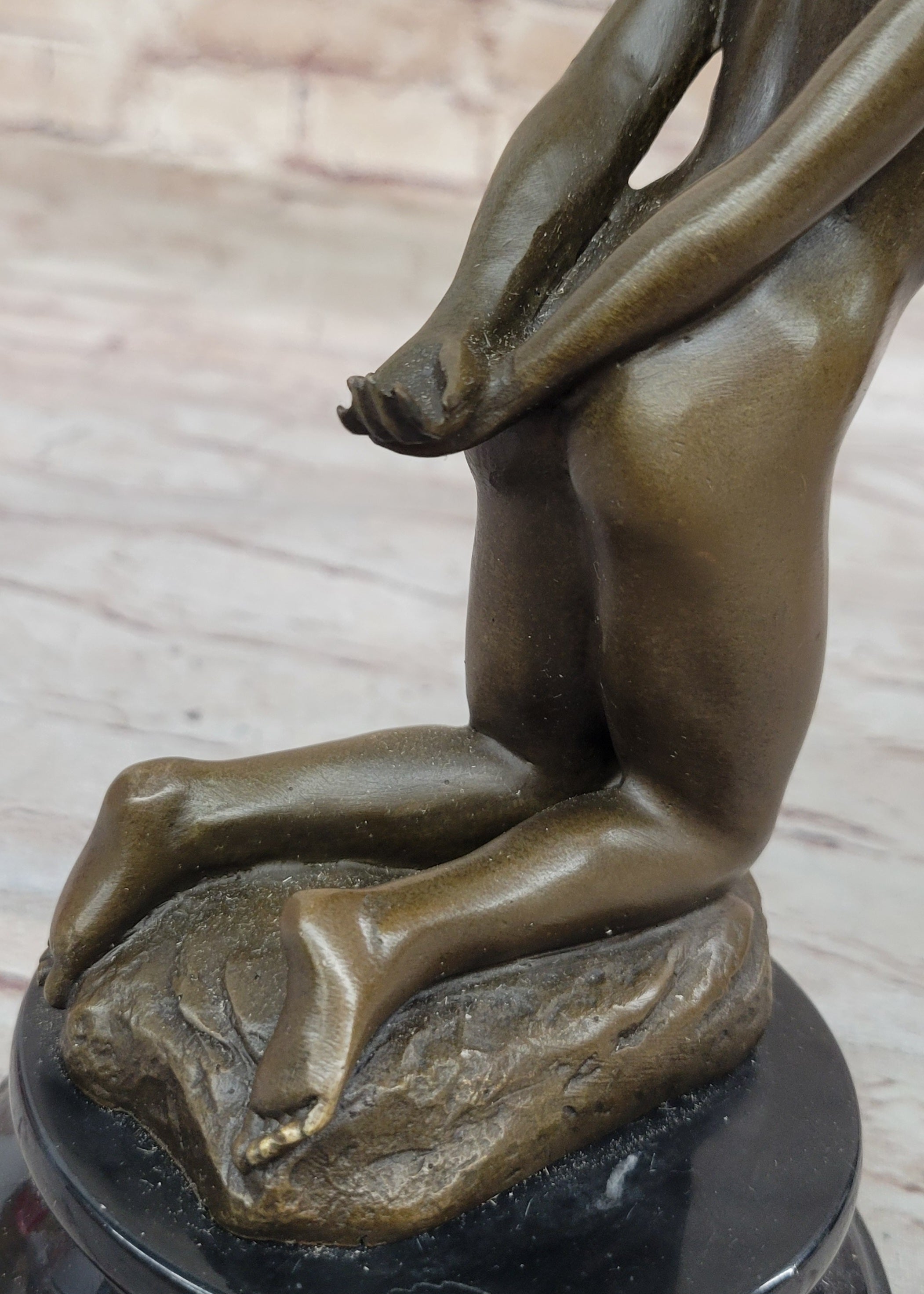 Art Deco Nude Female by French Artist Jean Patoue Bronze Sculpture Statue GIFT