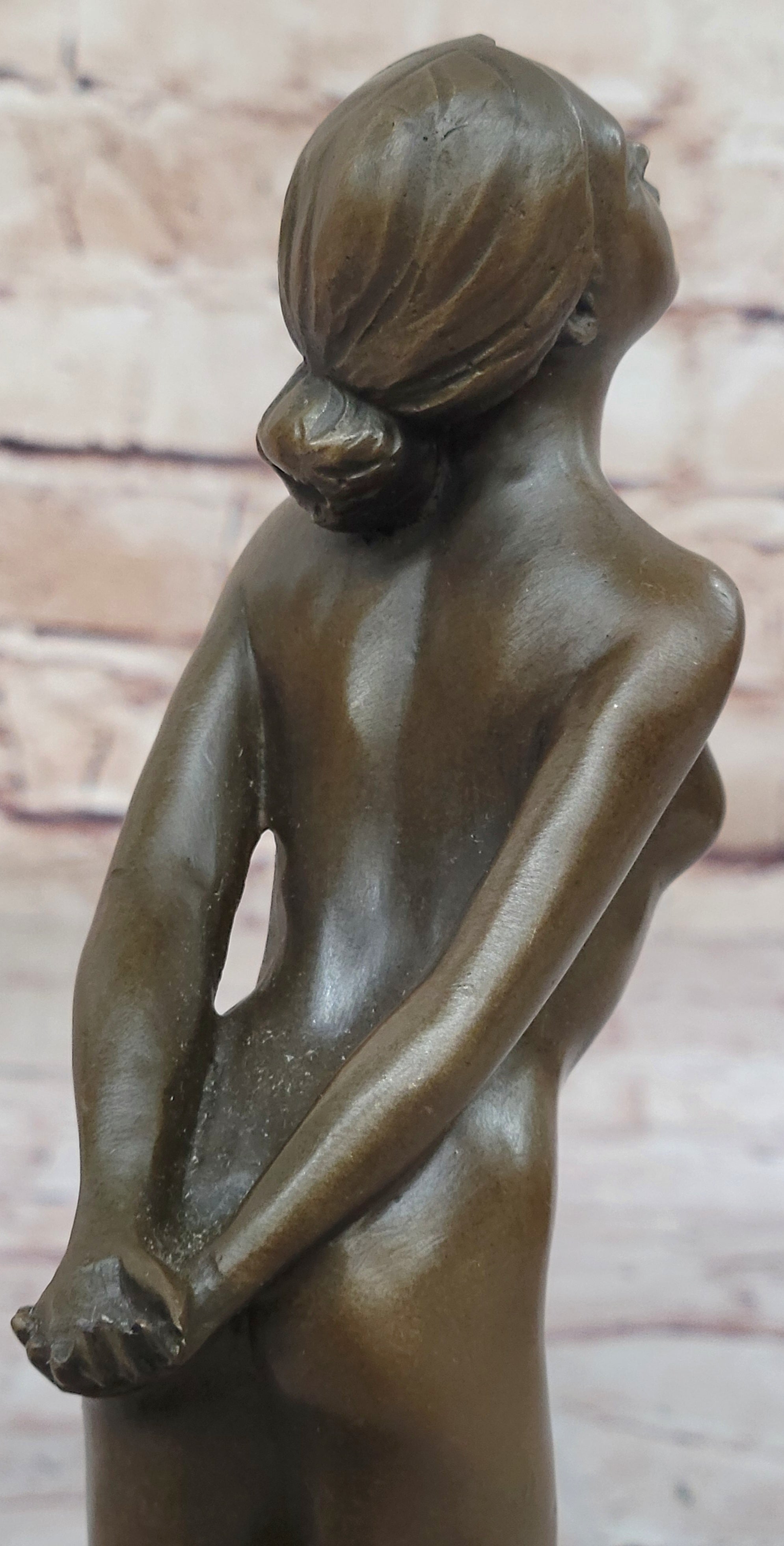 Art Deco Nude Female by French Artist Jean Patoue Bronze Sculpture Statue GIFT