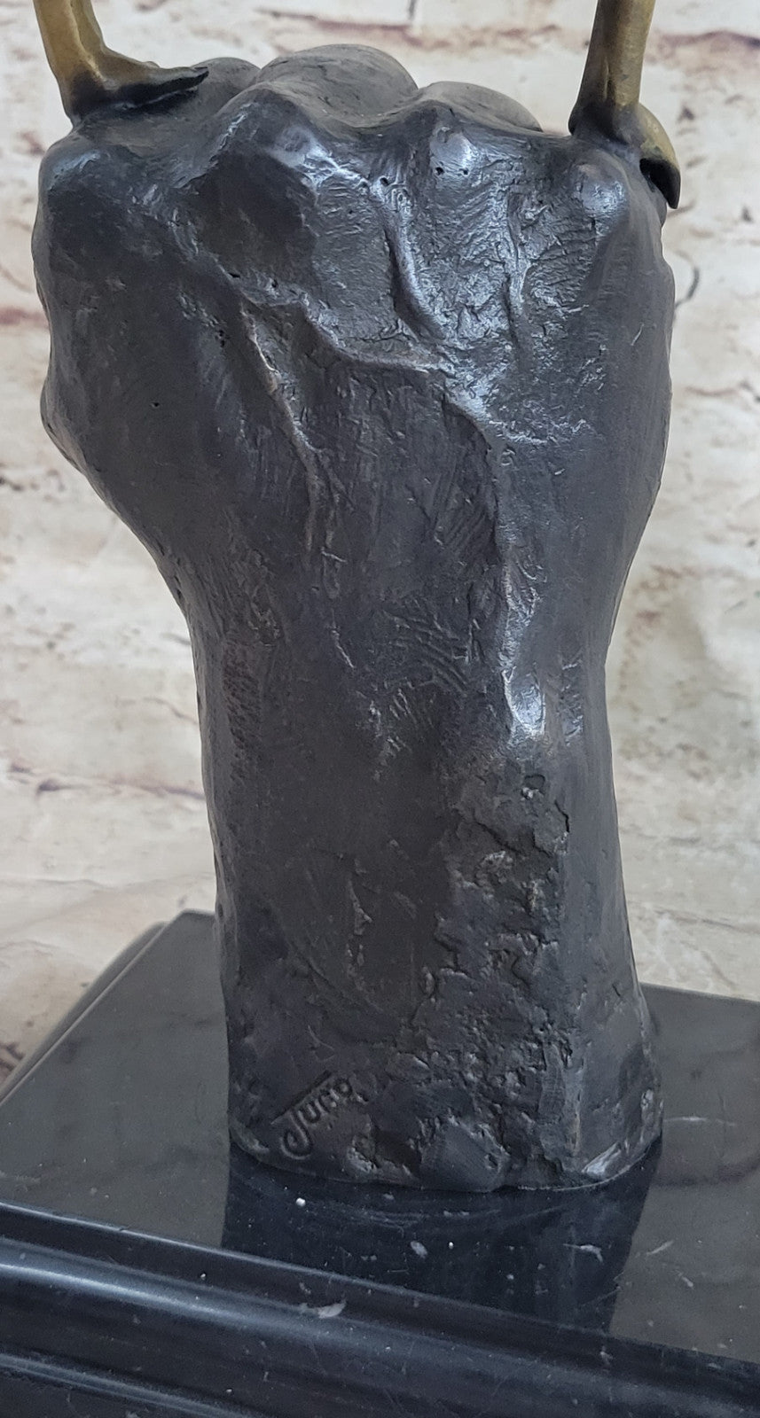 Art Deco Modern Abstract Nude Naked Female Balancing on Hand Bronze Statue SALE