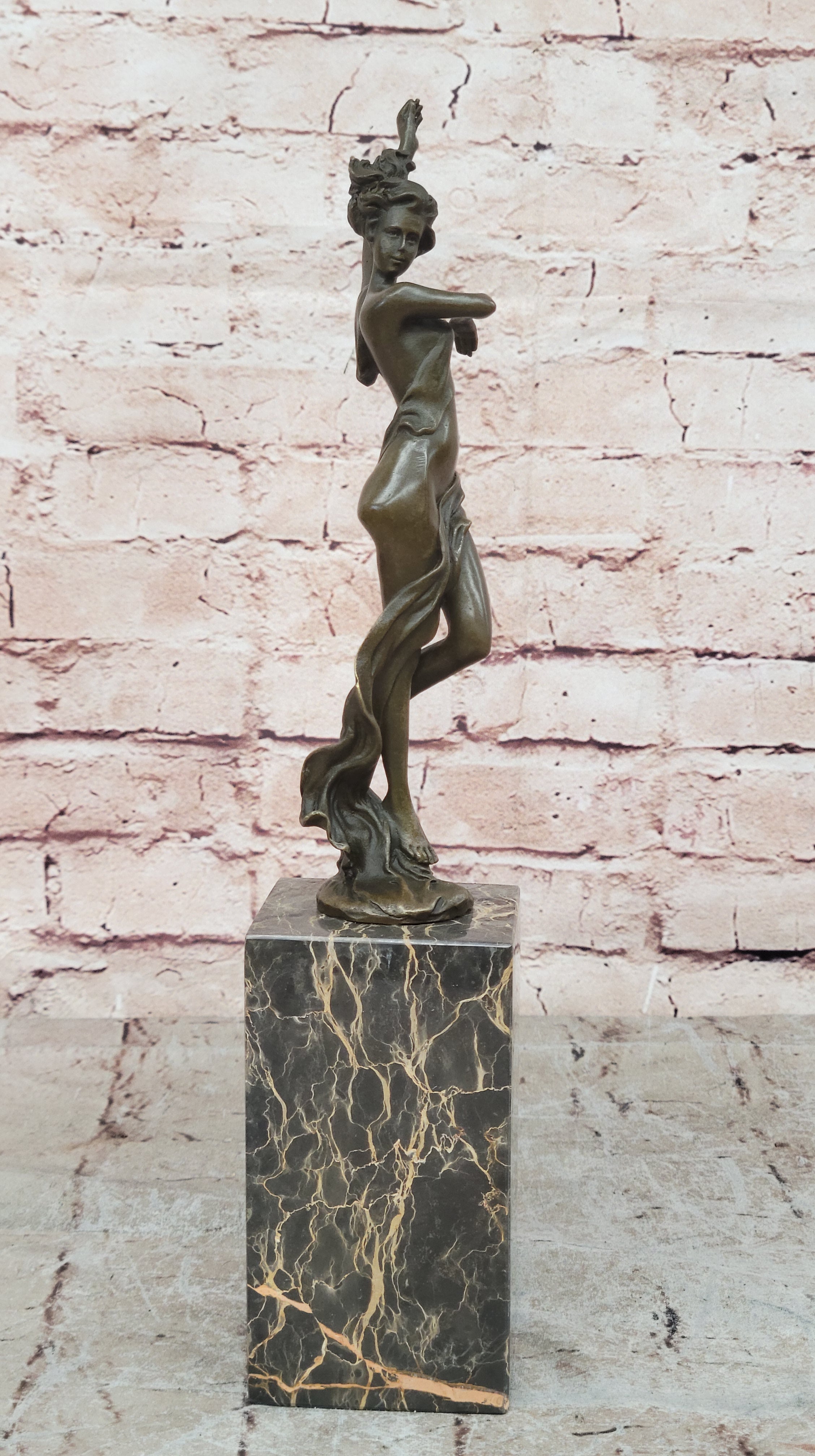 Vienna Bronze Confident Semi Female Bronze Masterpiece Bookend Book End Gift