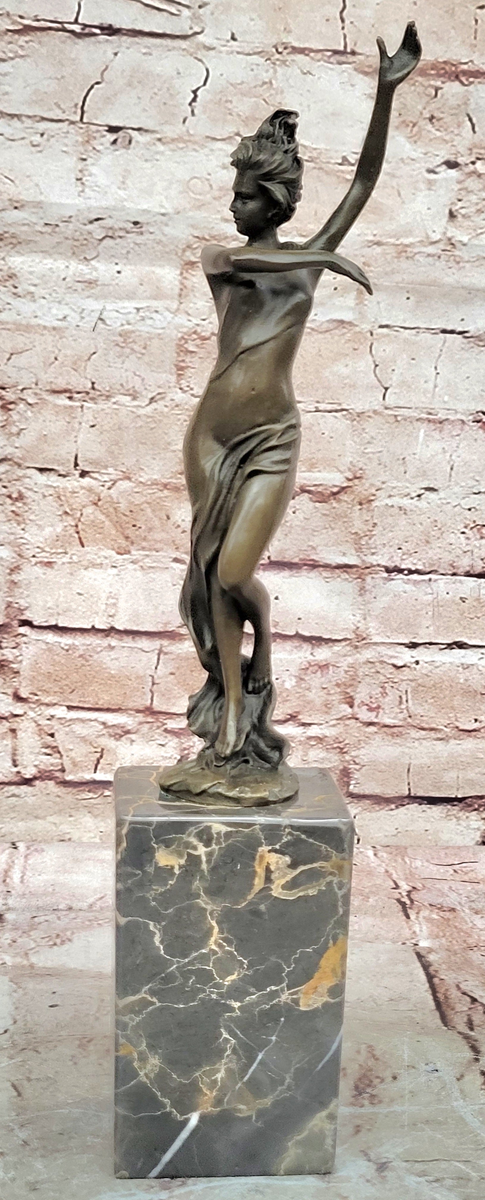 Vienna Bronze Confident Semi Female Bronze Masterpiece Bookend Book End Gift