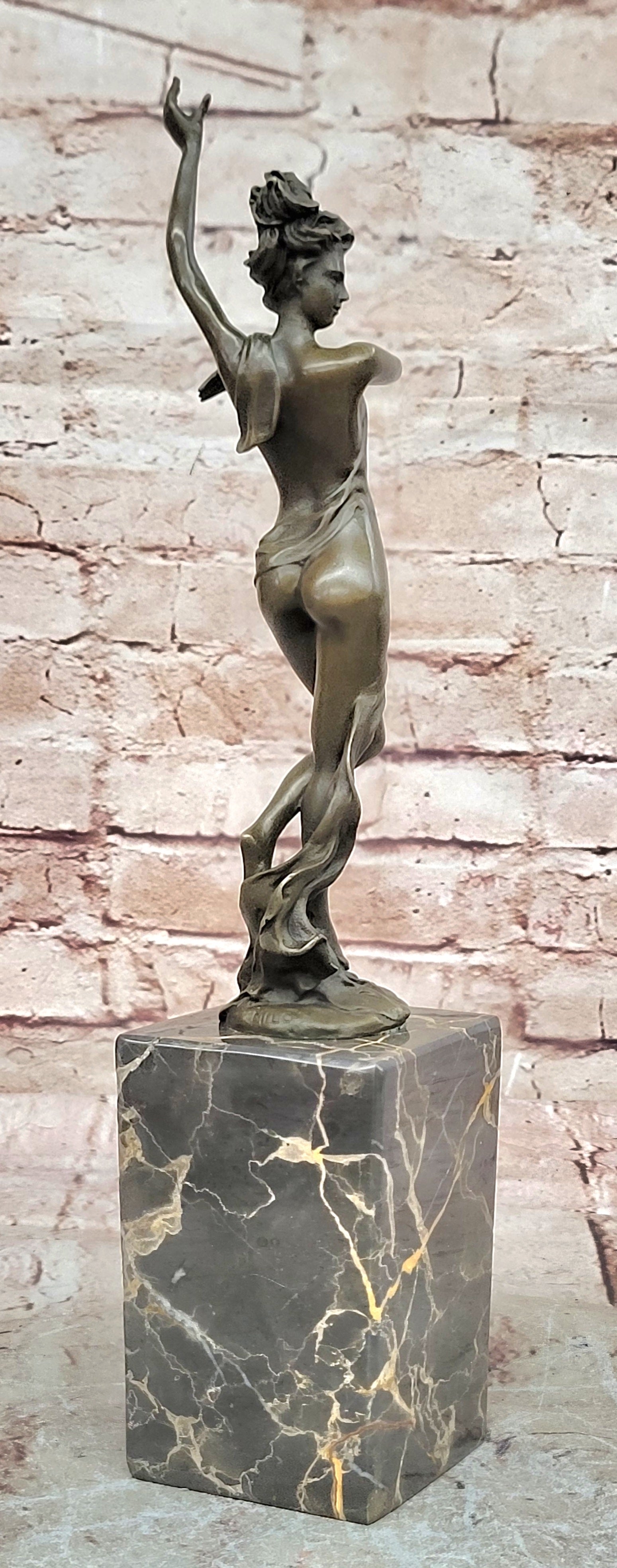 Vienna Bronze Confident Semi Female Bronze Masterpiece Bookend Book End Gift