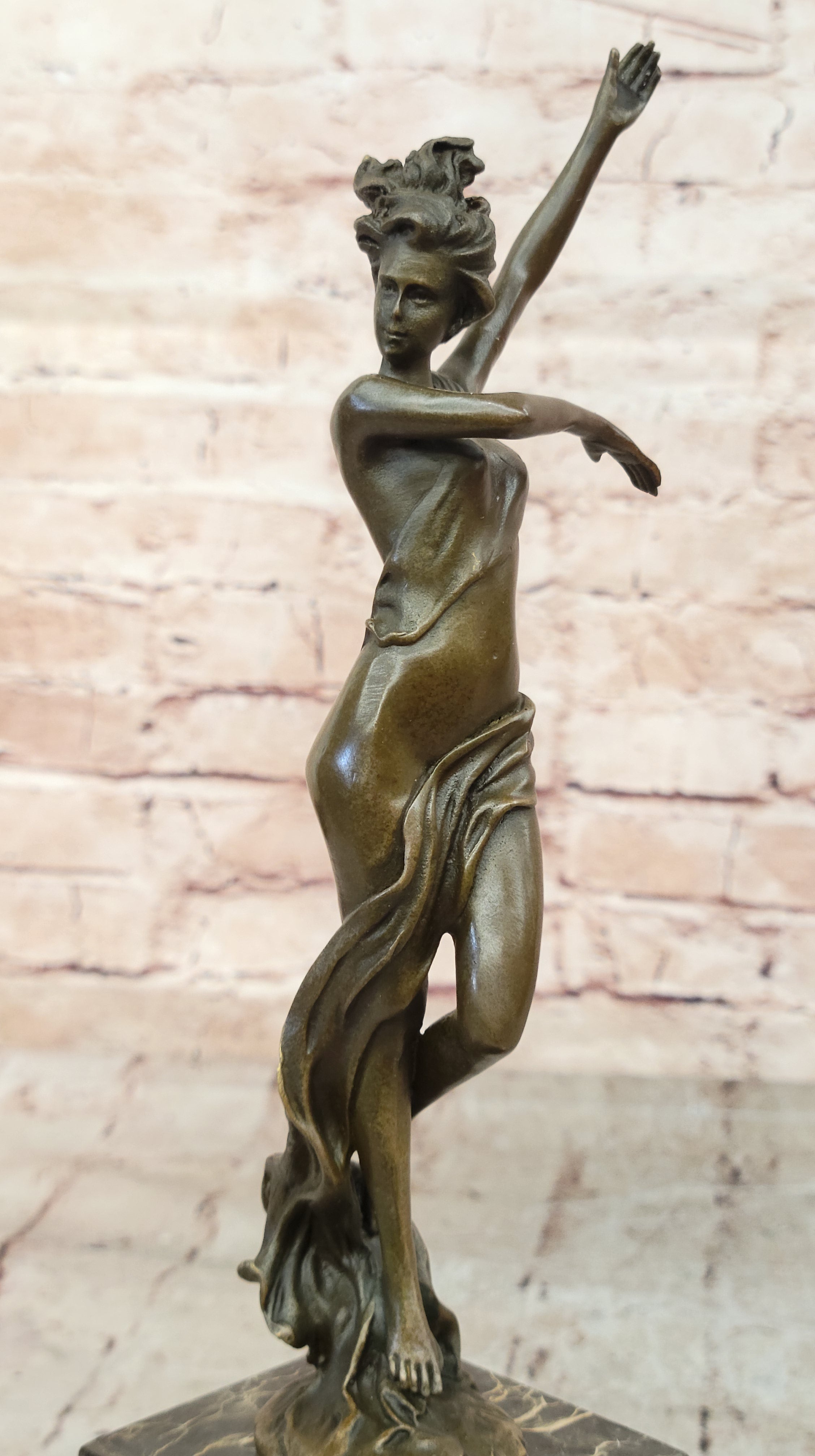 Vienna Bronze Confident Semi Female Bronze Masterpiece Bookend Book End Gift