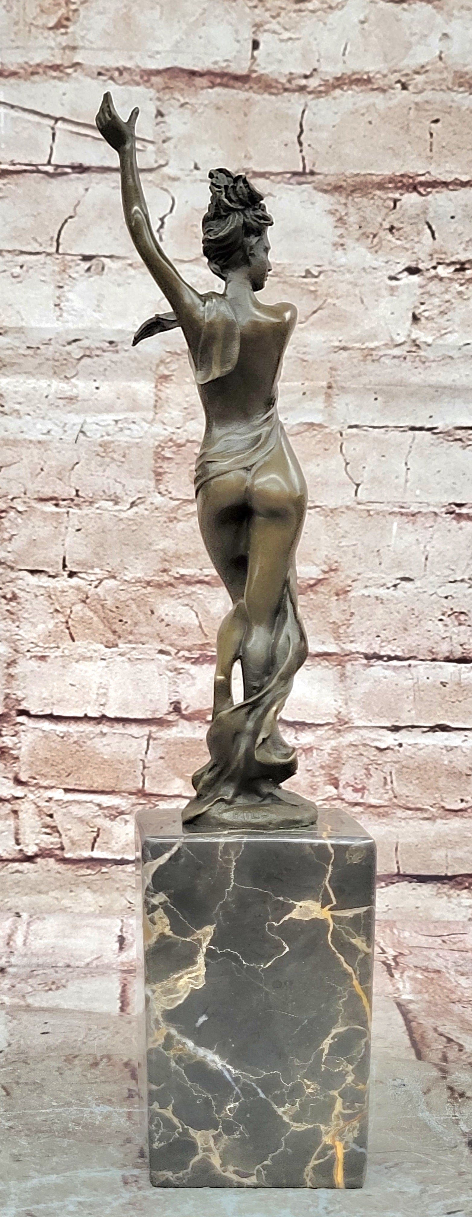 Vienna Bronze Confident Semi Female Bronze Masterpiece Bookend Book End Gift