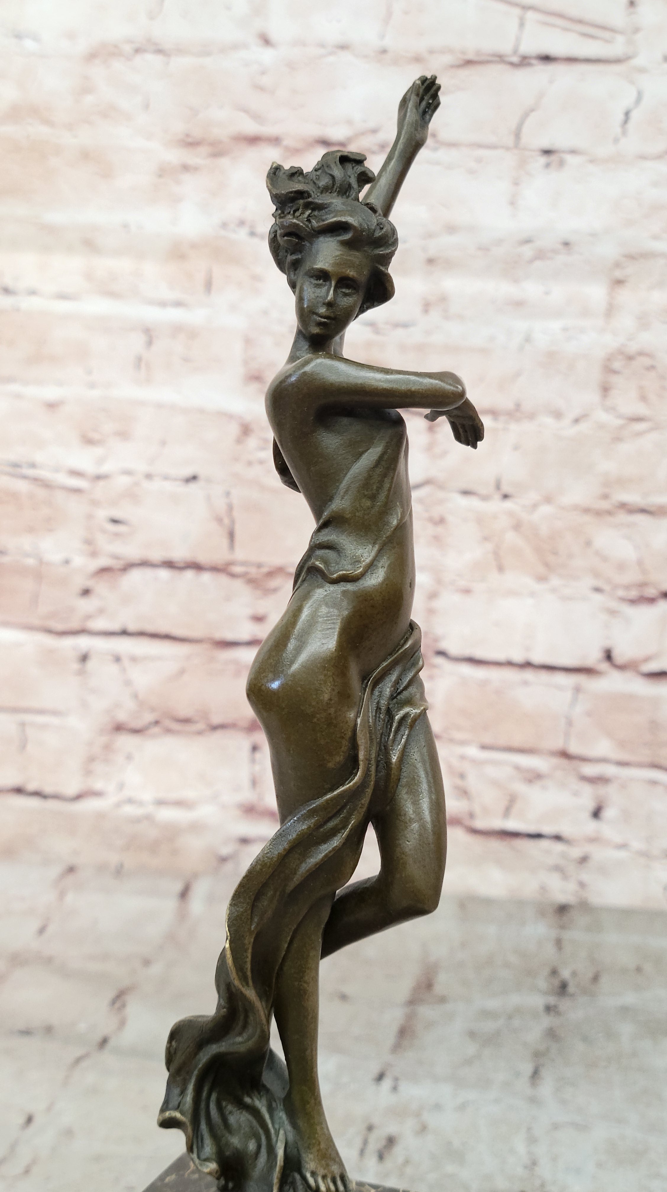 Vienna Bronze Confident Semi Female Bronze Masterpiece Bookend Book End Gift
