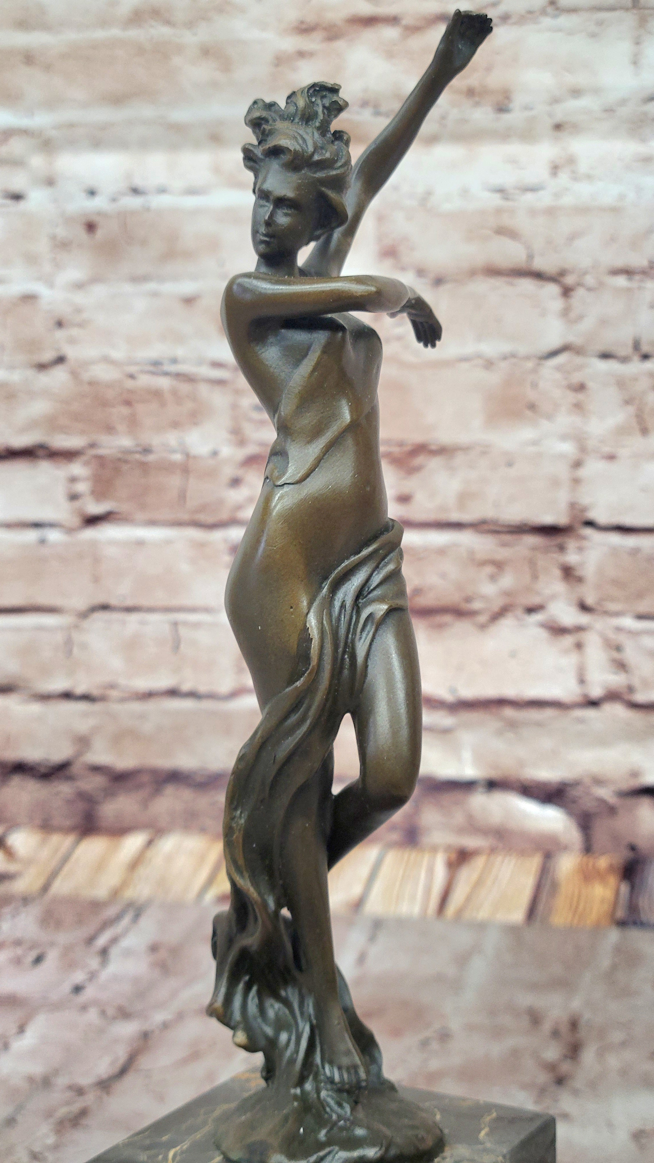 Vienna Bronze Confident Semi Female Bronze Masterpiece Bookend Book End Gift