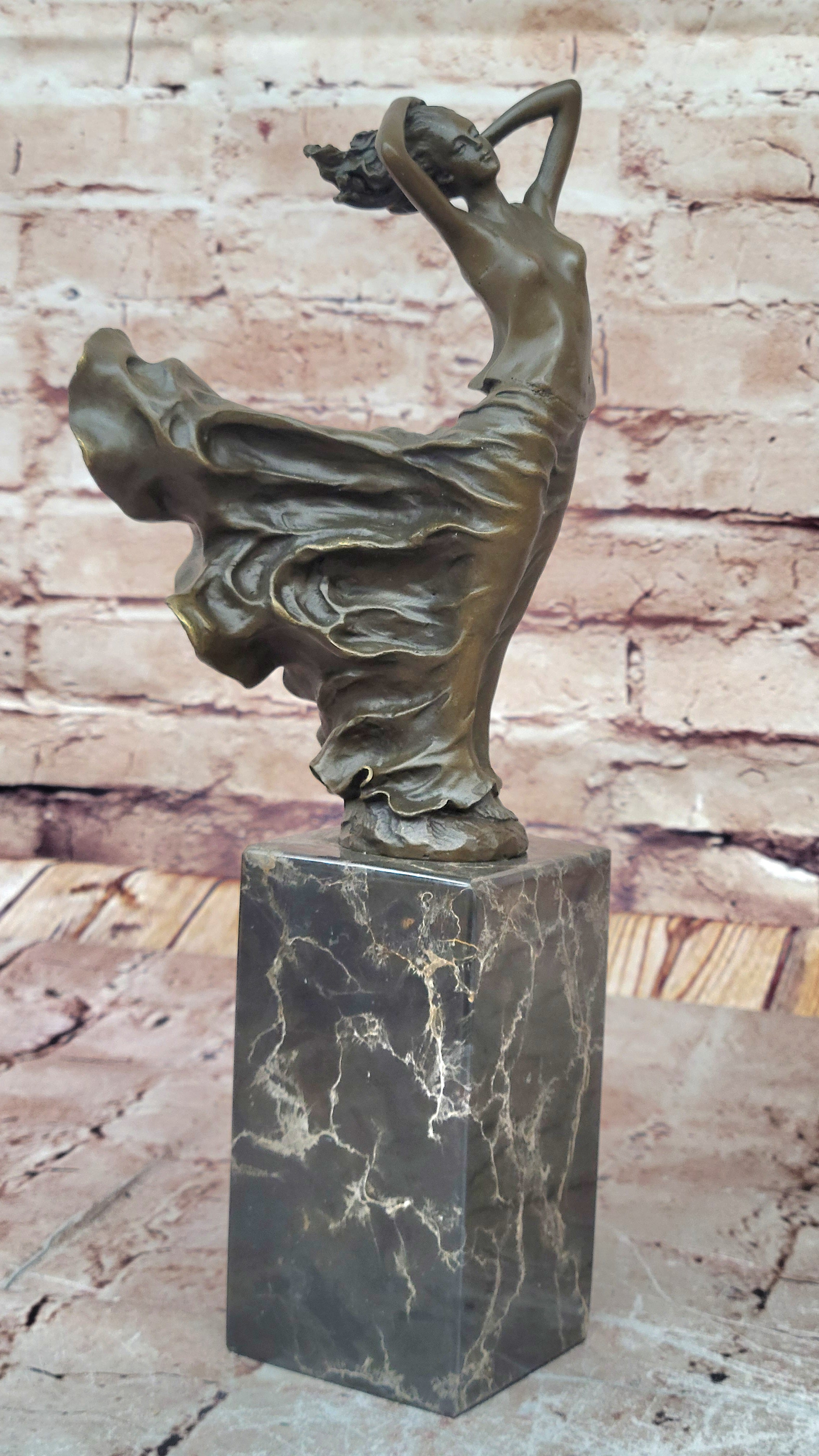 Handcrafted Sexy Goddess By Milo Bronze Sculpture Art Decorative Masterpiece