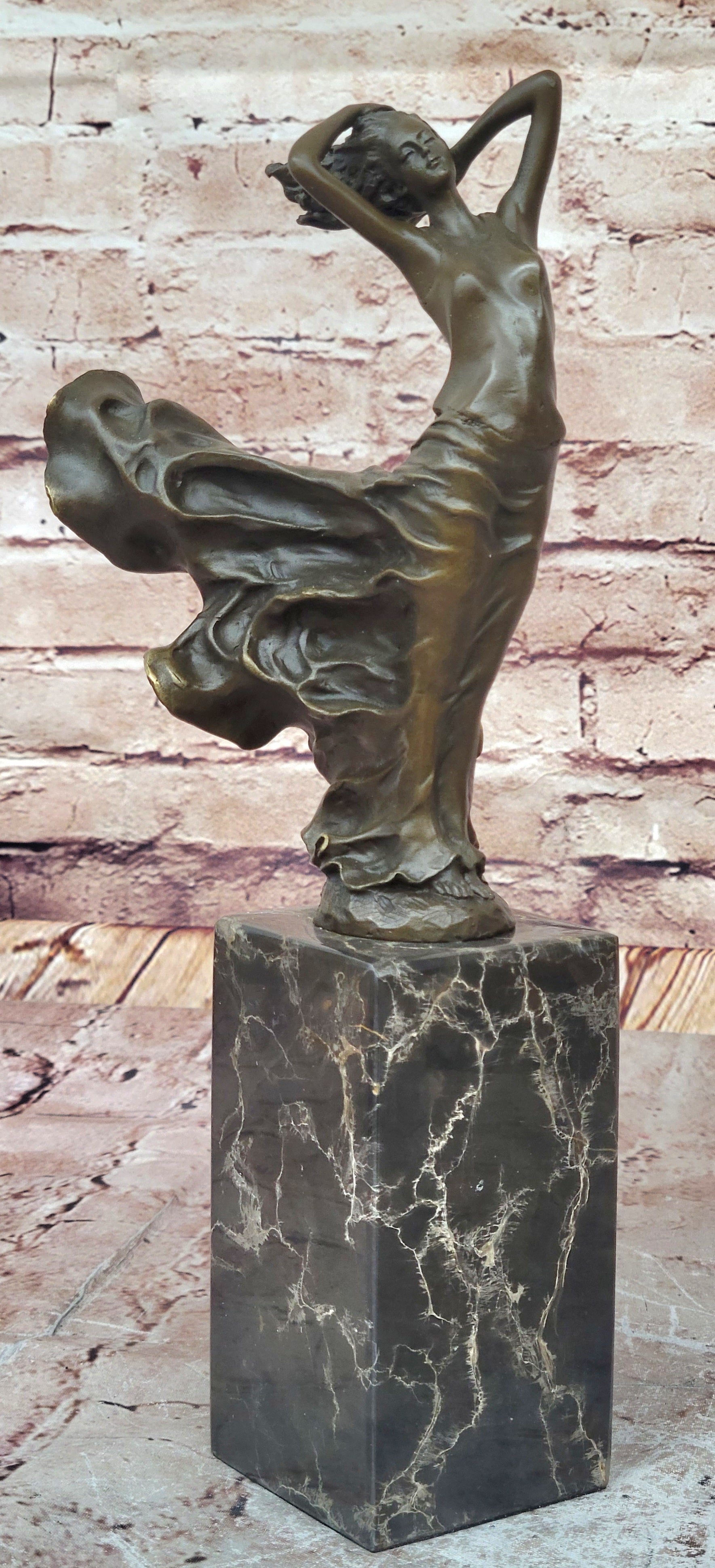 Handcrafted Sexy Goddess By Milo Bronze Sculpture Art Decorative Masterpiece