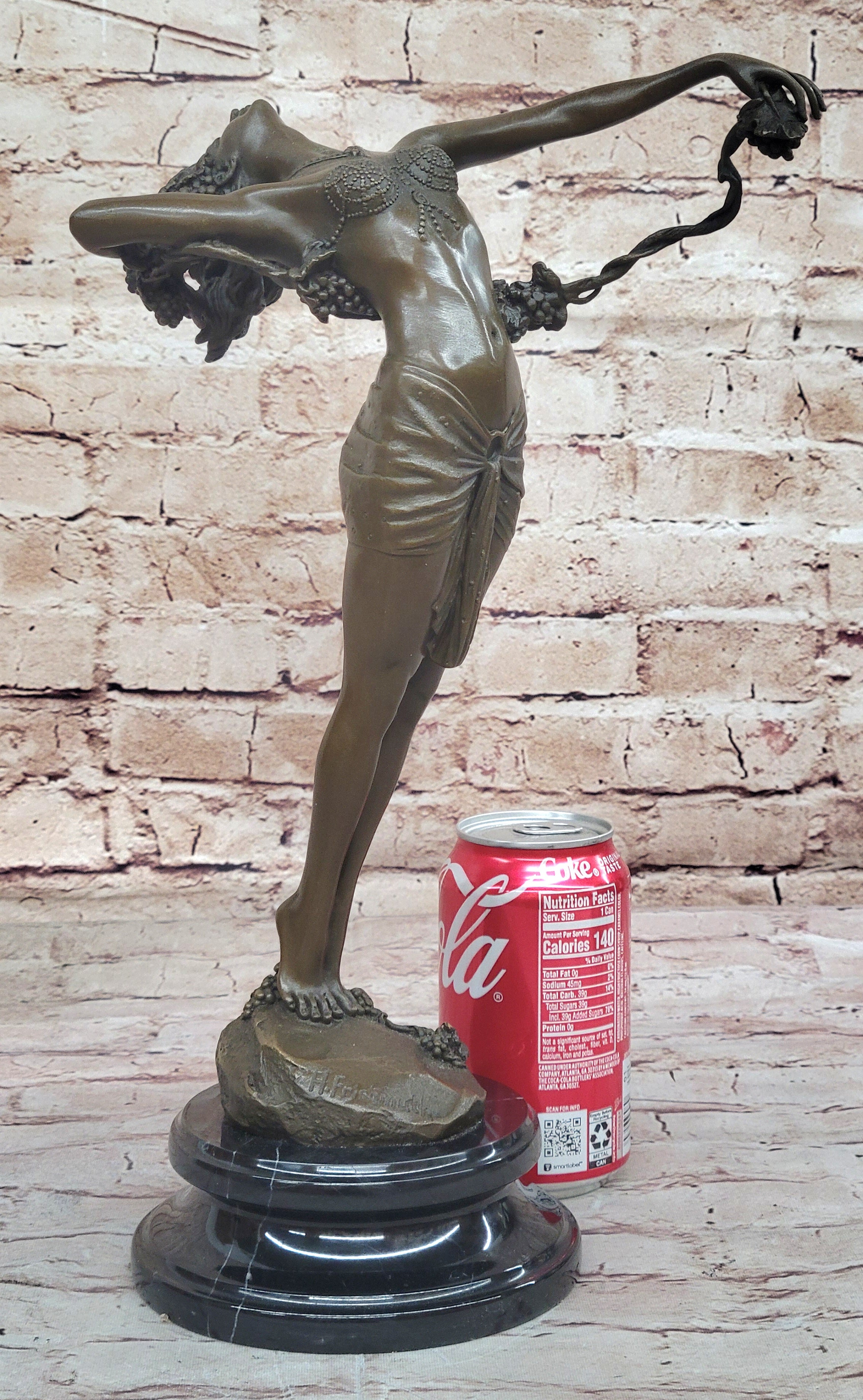 Big Bronze Statue The Vine (1921) Harriet Frishmuth Adorable Masterpiece Art