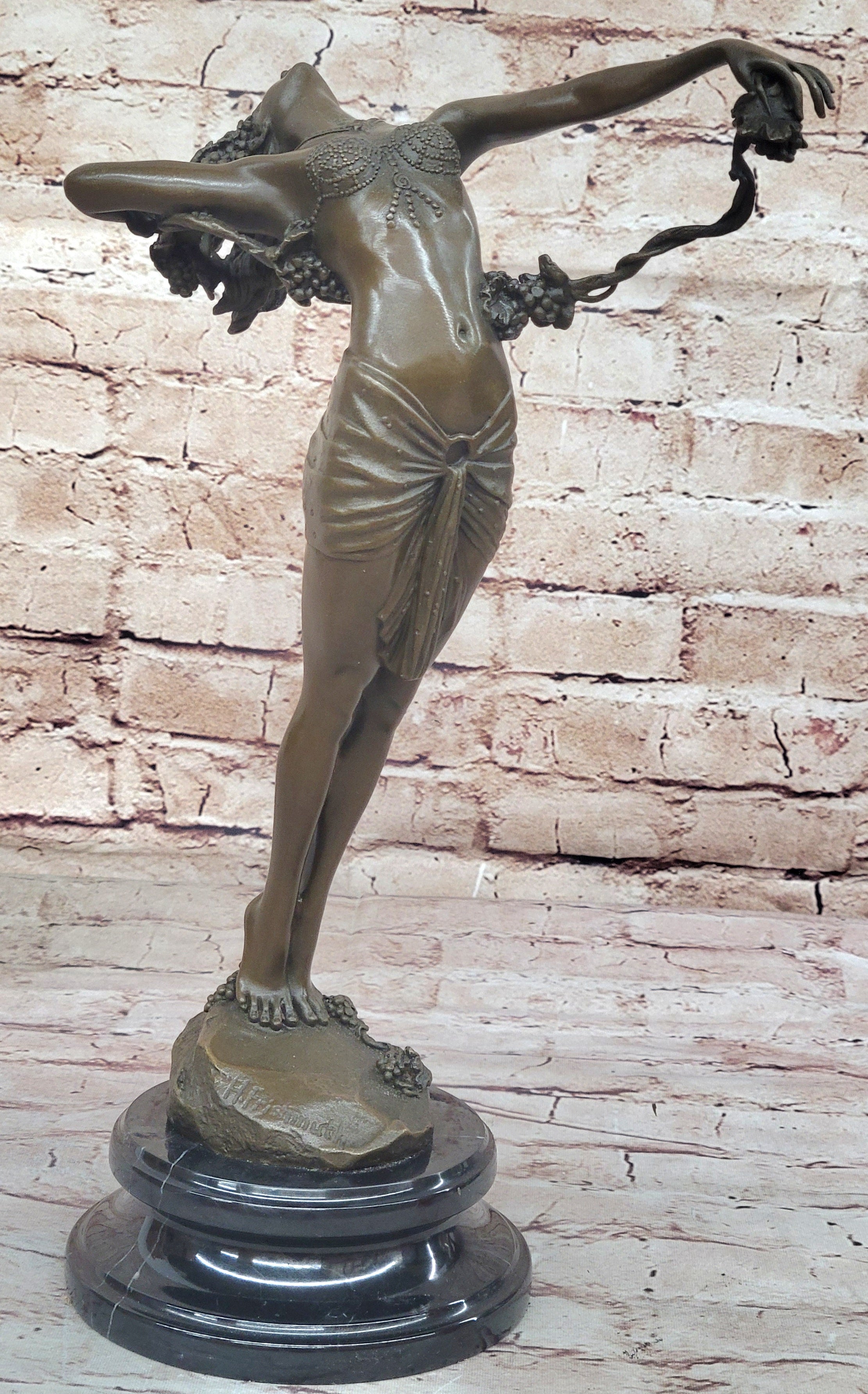 Big Bronze Statue The Vine (1921) Harriet Frishmuth Adorable Masterpiece Art