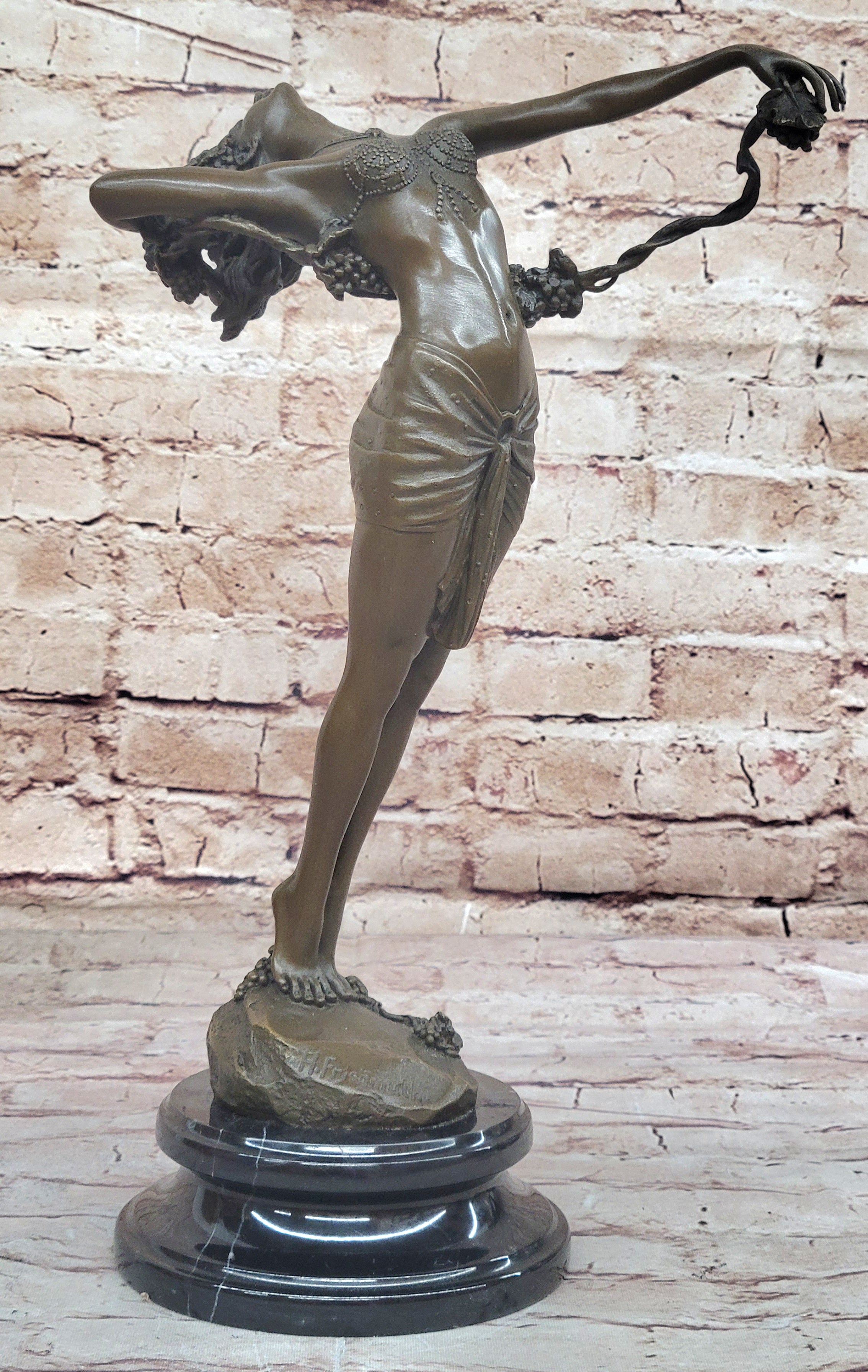 Big Bronze Statue The Vine (1921) Harriet Frishmuth Adorable Masterpiece Art
