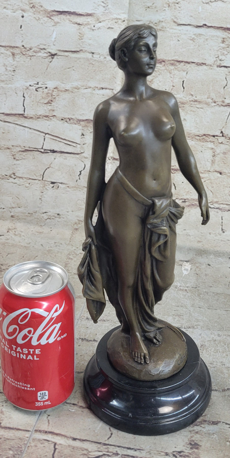 Signed High Quality Brutt Art Deco Nude Bronze Sculpture Collectible Gift Sale