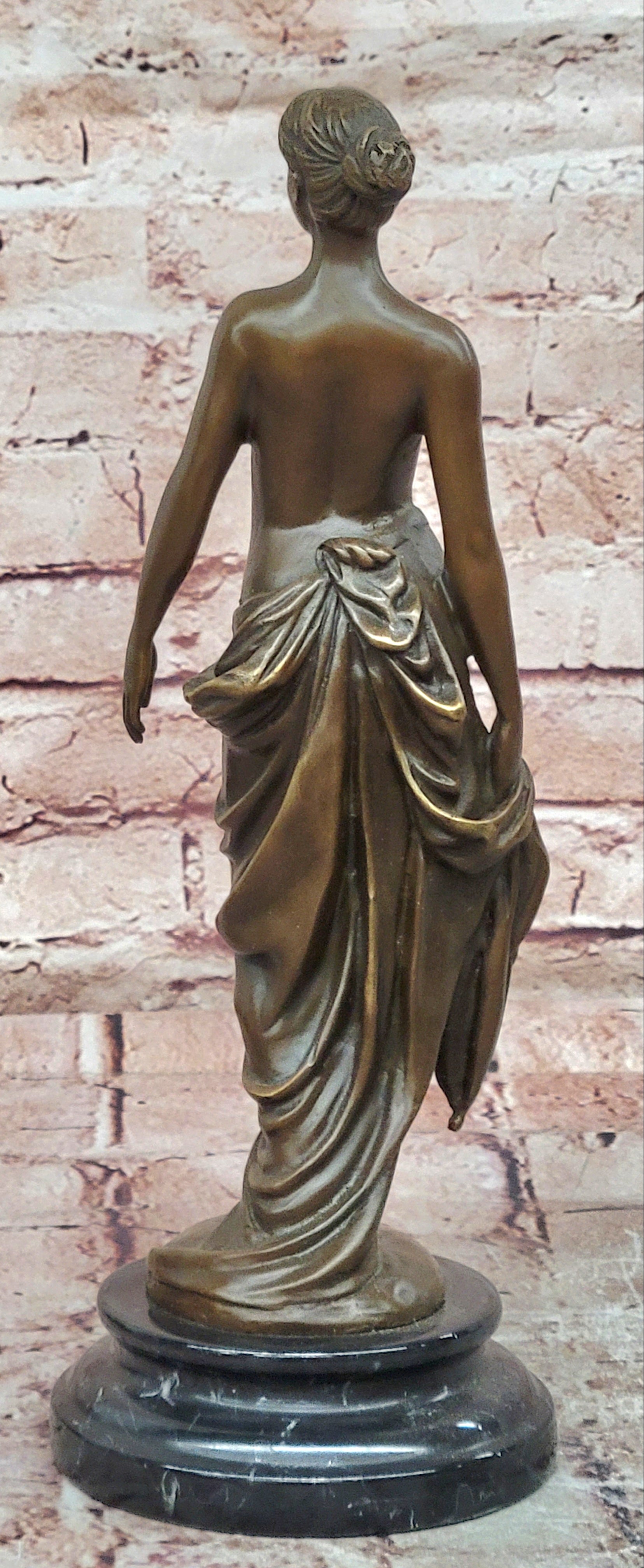 Signed High Quality Brutt Art Deco Nude Bronze Sculpture Collectible Gift Sale