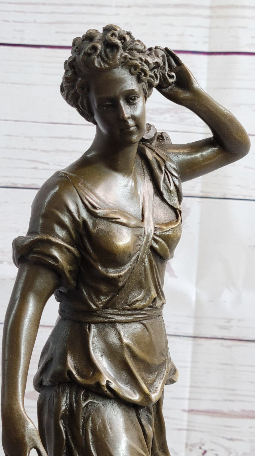 Handcrafted Detailed by Lost wax Method Diana The Huntress Bronze Statue Mytholo