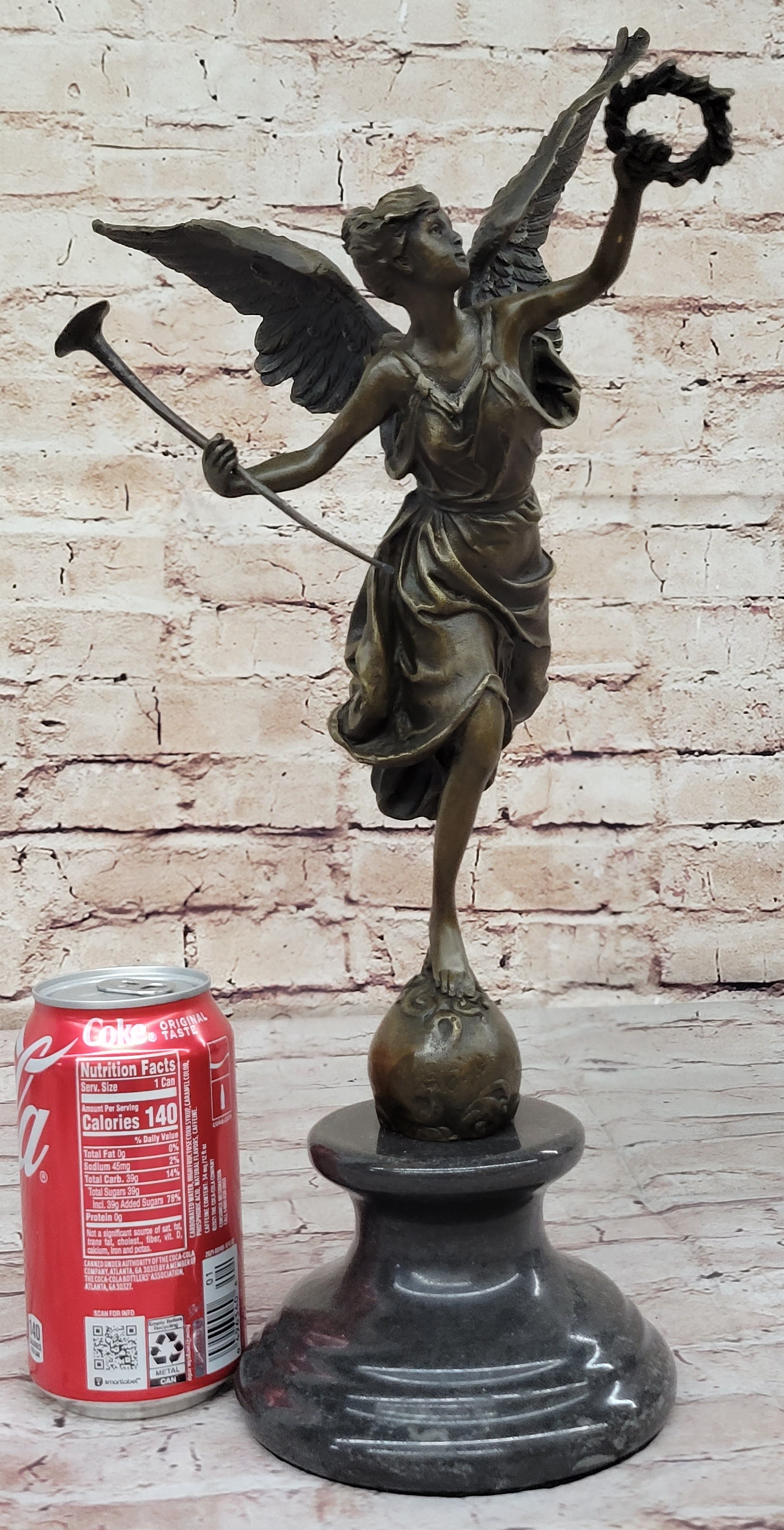 Fame Detroit Institute of Arts Museum Xmas Angel Genuine solid Bronze Figurine