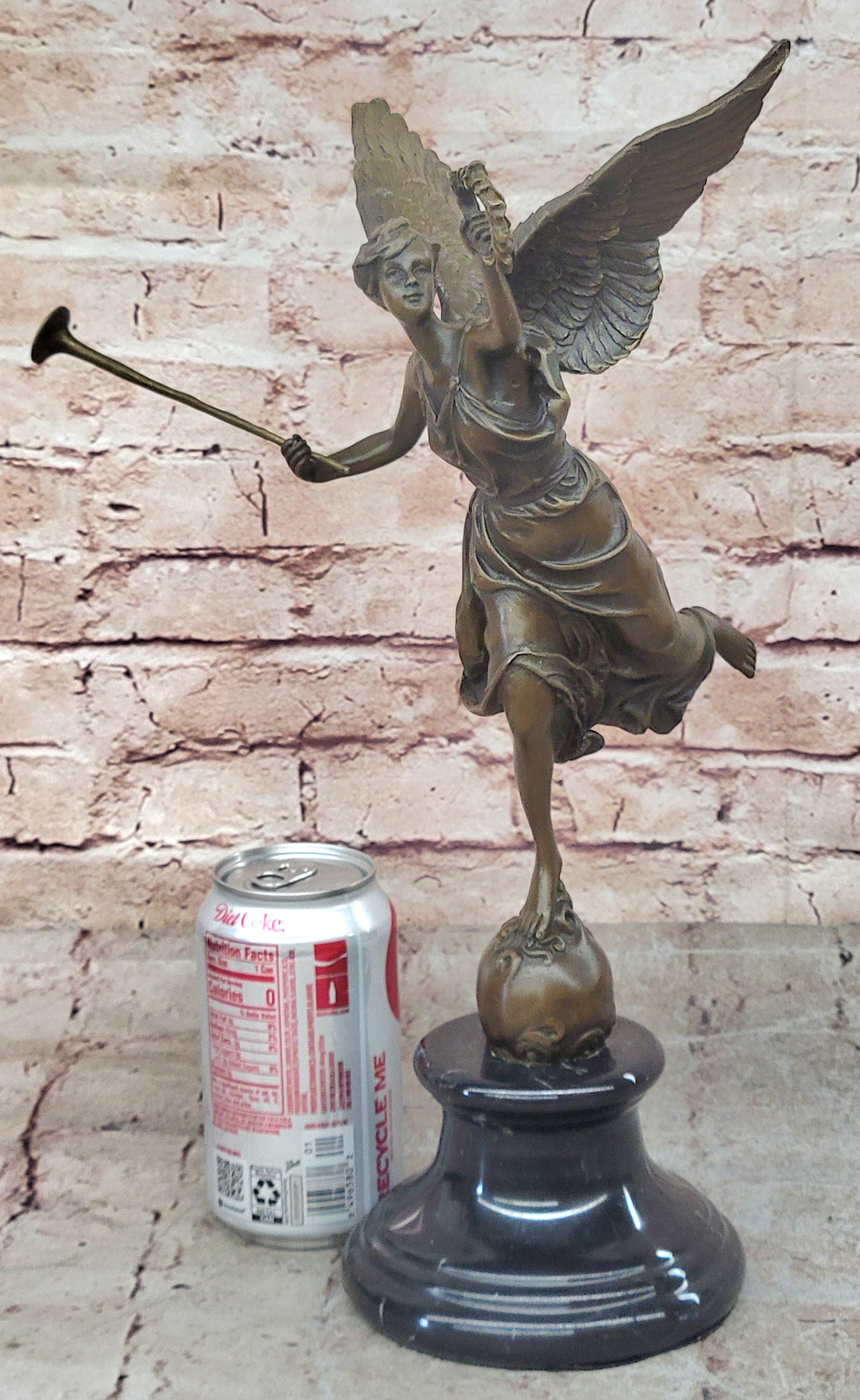 Fame Detroit Institute of Arts Museum Xmas Angel Genuine solid Bronze Figurine