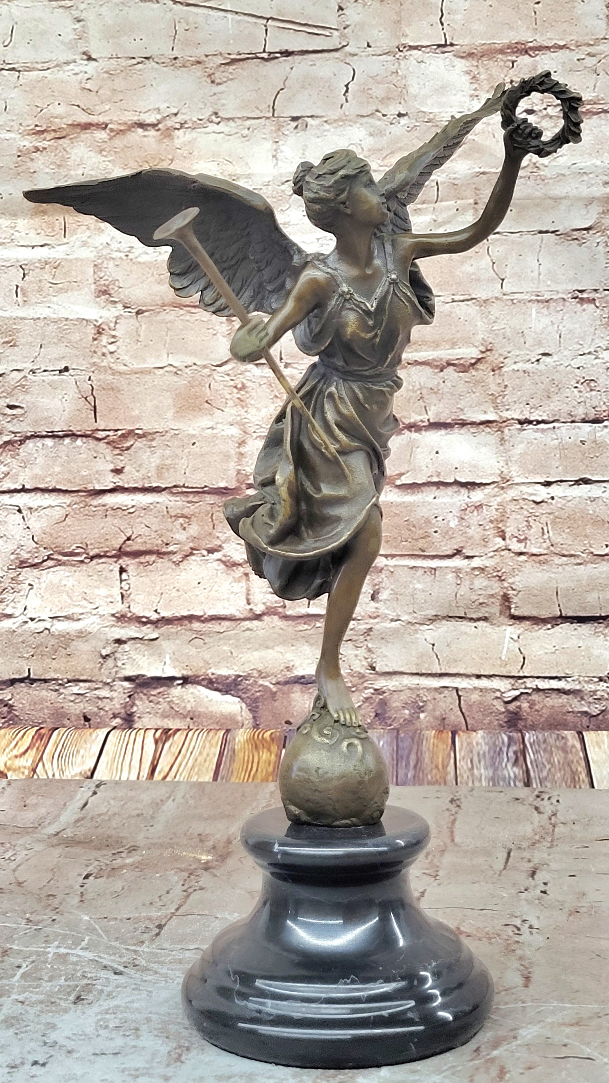 Fame Detroit Institute of Arts Museum Xmas Angel Genuine solid Bronze Figurine