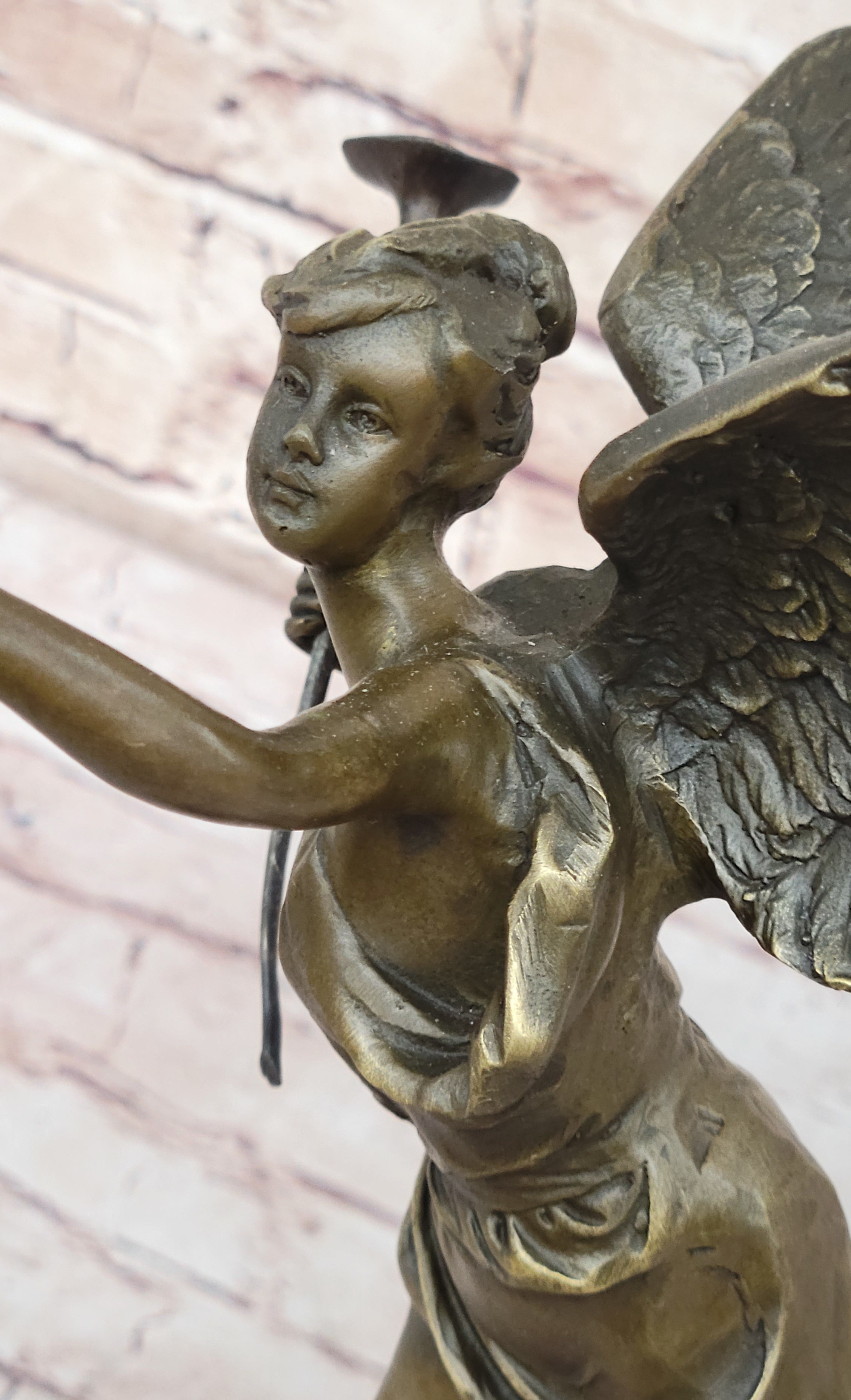 Fame Detroit Institute of Arts Museum Xmas Angel Genuine solid Bronze Figurine