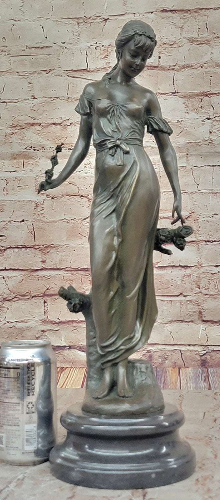 Auguste Moreau Vintage 100% Bronze Statue La Moisson - The harvest 18 Tall Sale