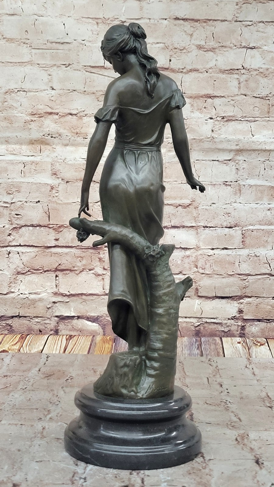 Auguste Moreau Vintage 100% Bronze Statue La Moisson - The harvest 18 Tall Sale