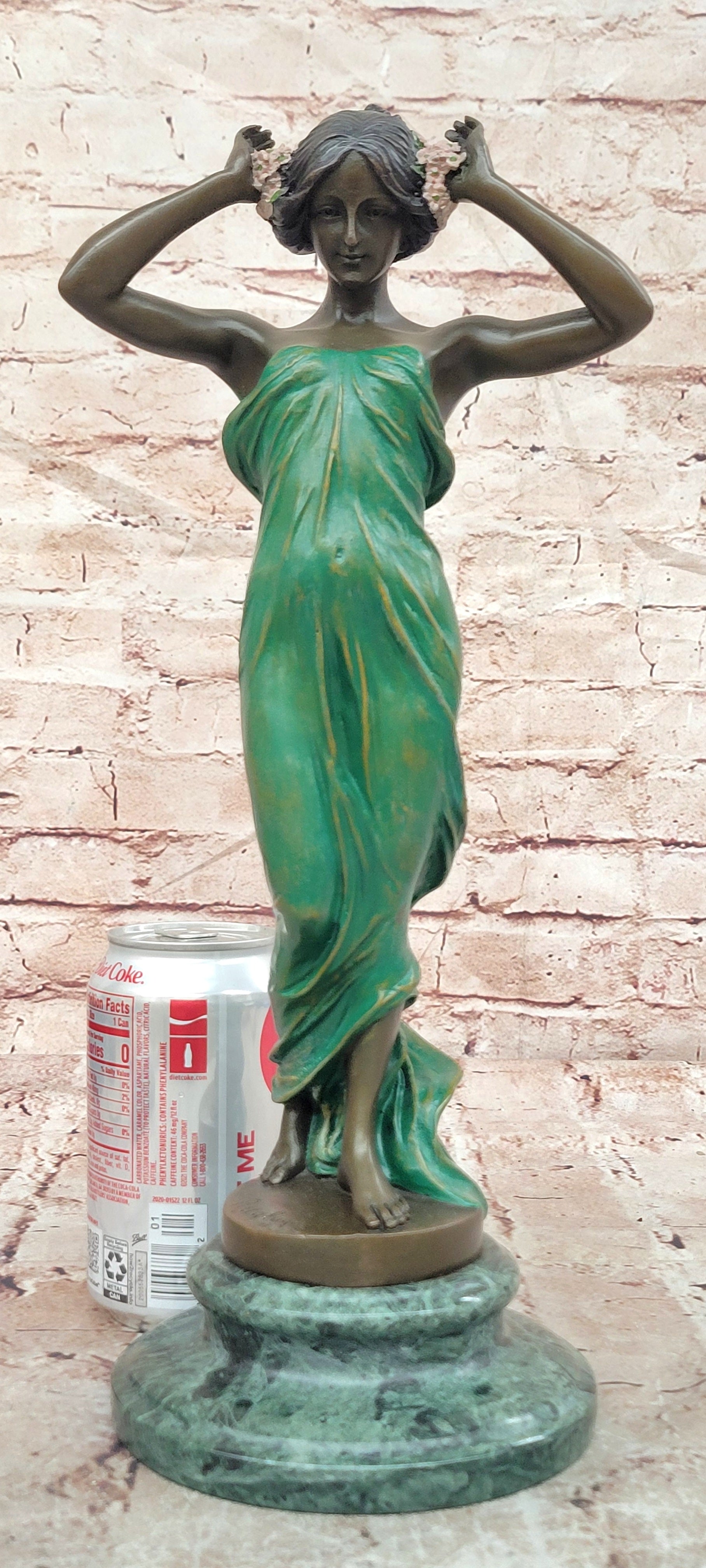 Pittaluga Bronze Nature Goddess Sculpture Forest Nymph Fine Art Deco Figurine