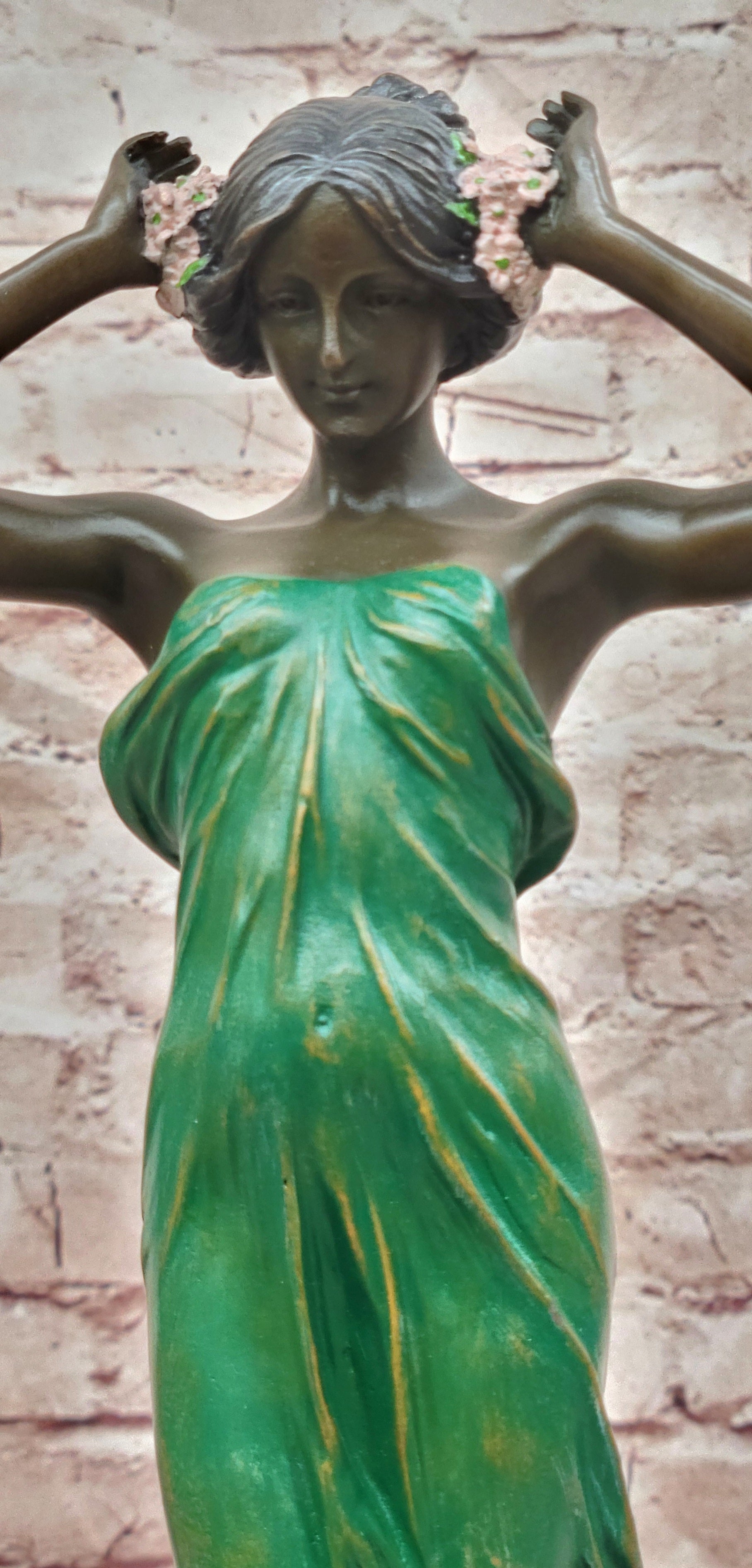 Pittaluga Bronze Nature Goddess Sculpture Forest Nymph Fine Art Deco Figurine