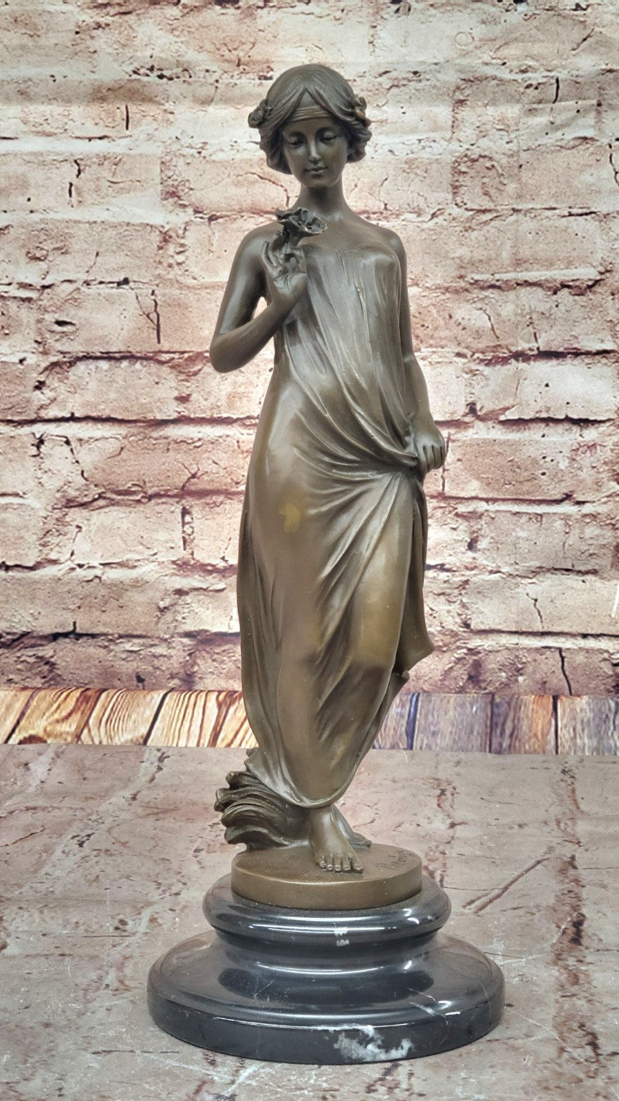 Uique Hot Cast Nude Mother Nature Bronze Sculpture Figure Statue Figurine Art