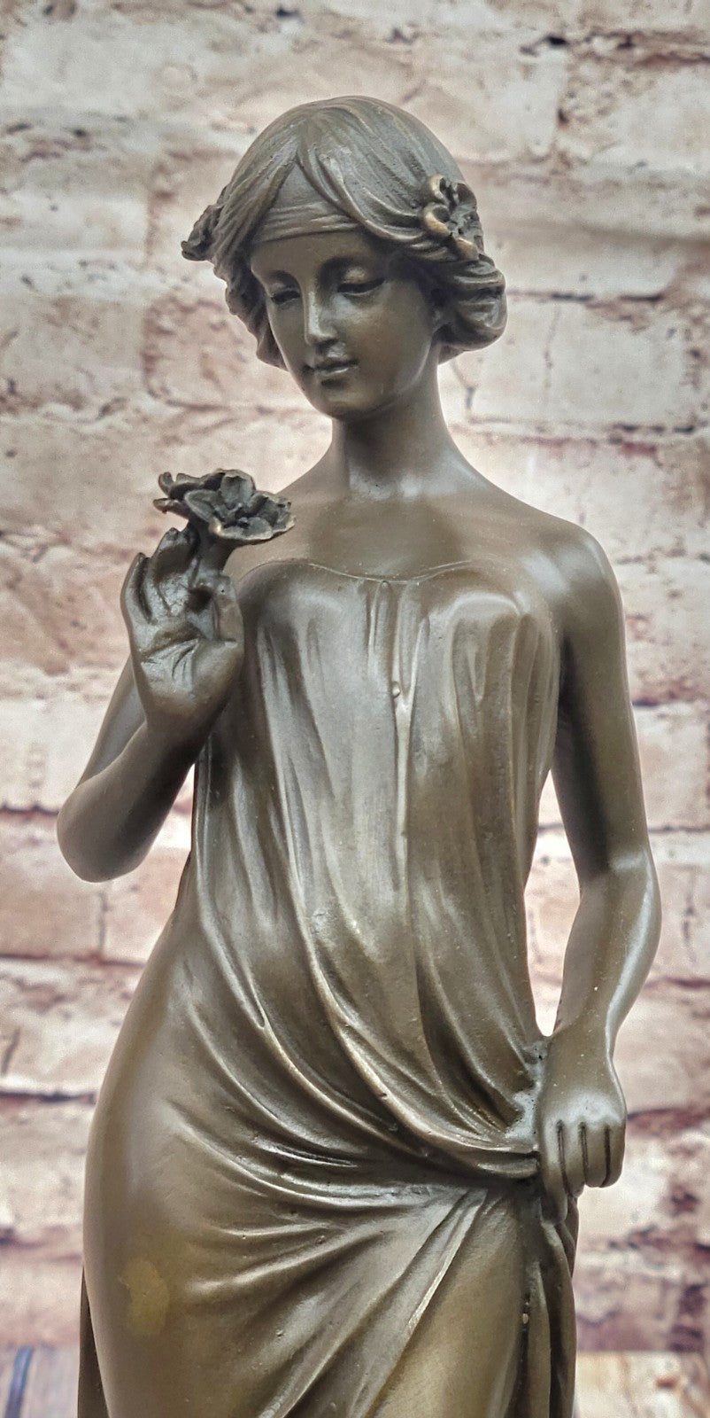 Uique Hot Cast Nude Mother Nature Bronze Sculpture Figure Statue Figurine Art
