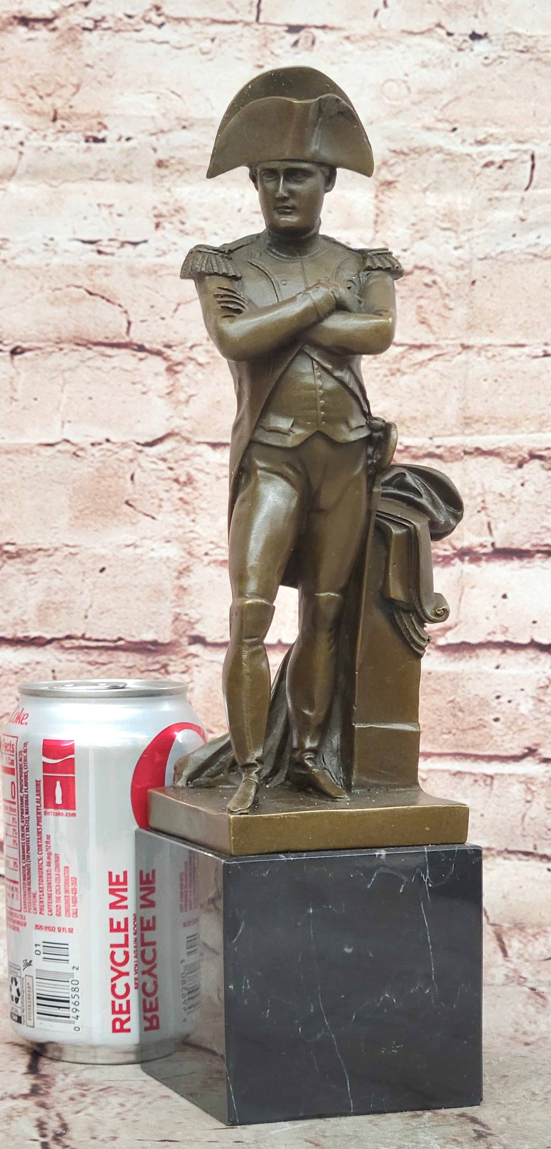 French Commander Napoleon Bonaparte Military Bronze Statue Home Art Deco Figure