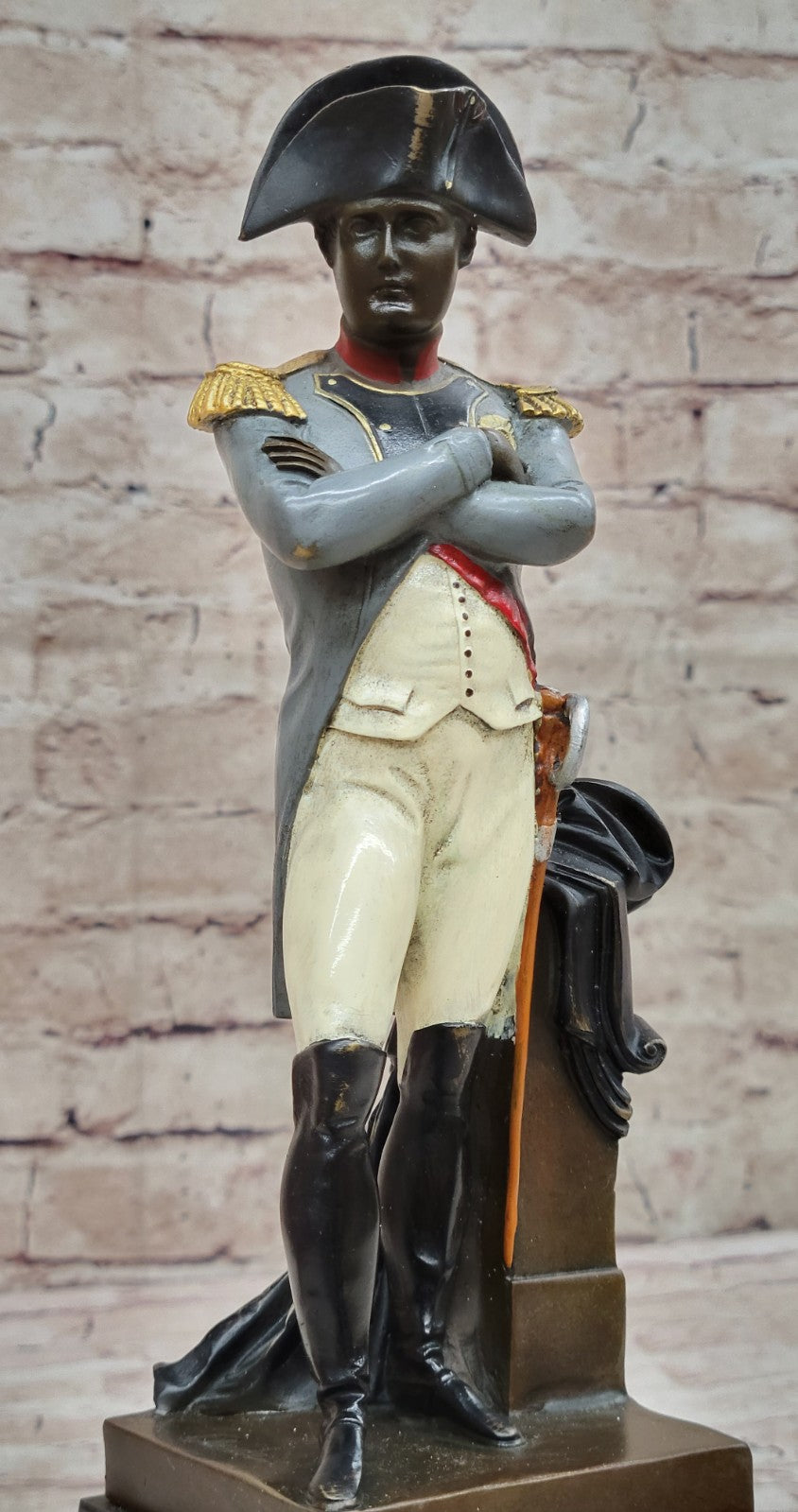 Handcrafted Real Bronze Napoleon by Claude Sculpture Statue Figurine Decorative