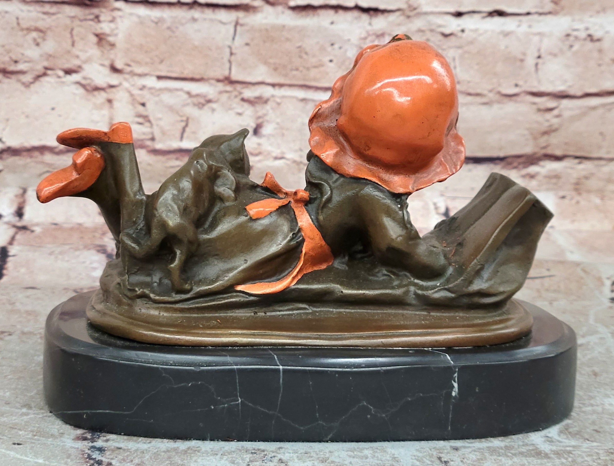 Fine Art Bronze Reading Girl by Milo Elegant Child Figure Collector Sculpture