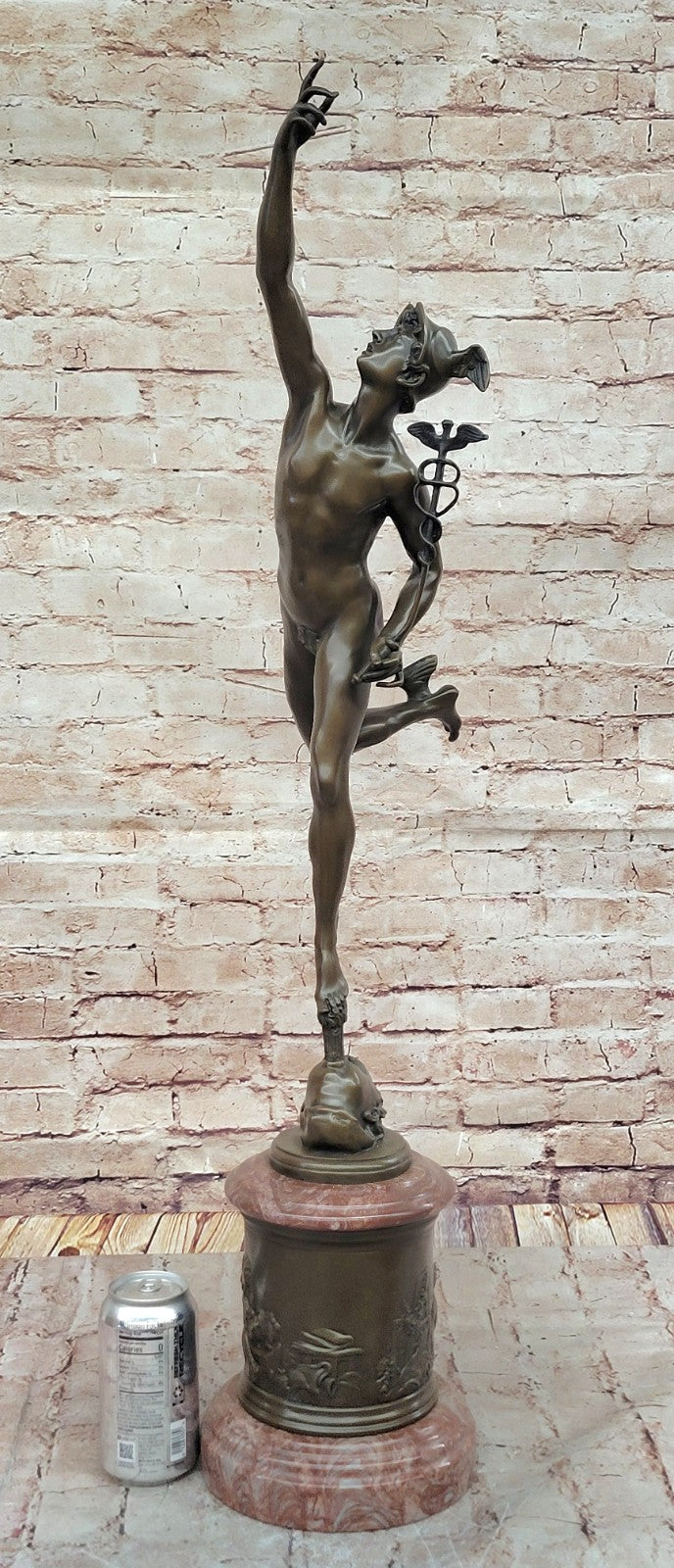 Extra Large Hot Cast Bronze Sculpture: Hermes Flying Mercury by Milo - Signed Original Artwork