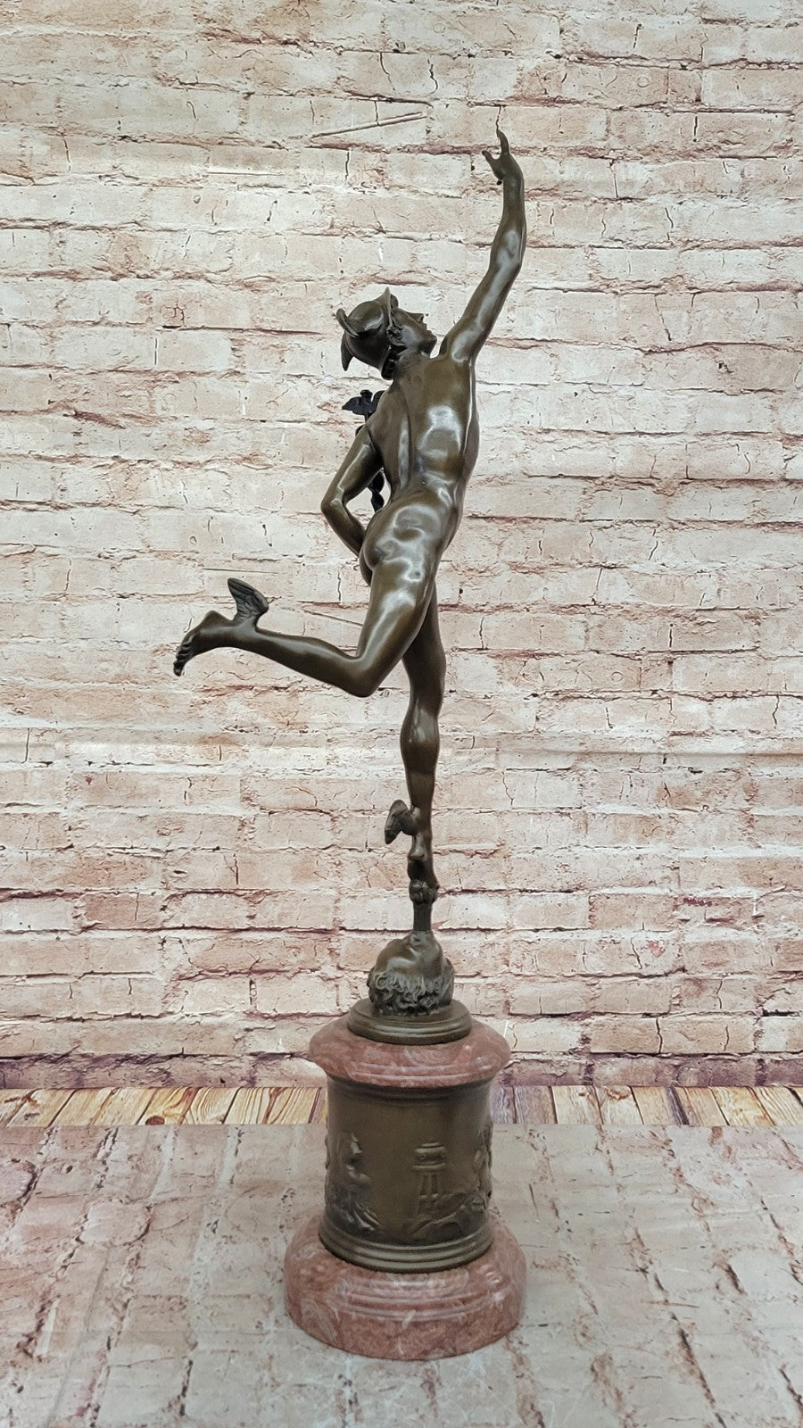 Extra Large Hot Cast Bronze Sculpture: Hermes Flying Mercury by Milo - Signed Original Artwork