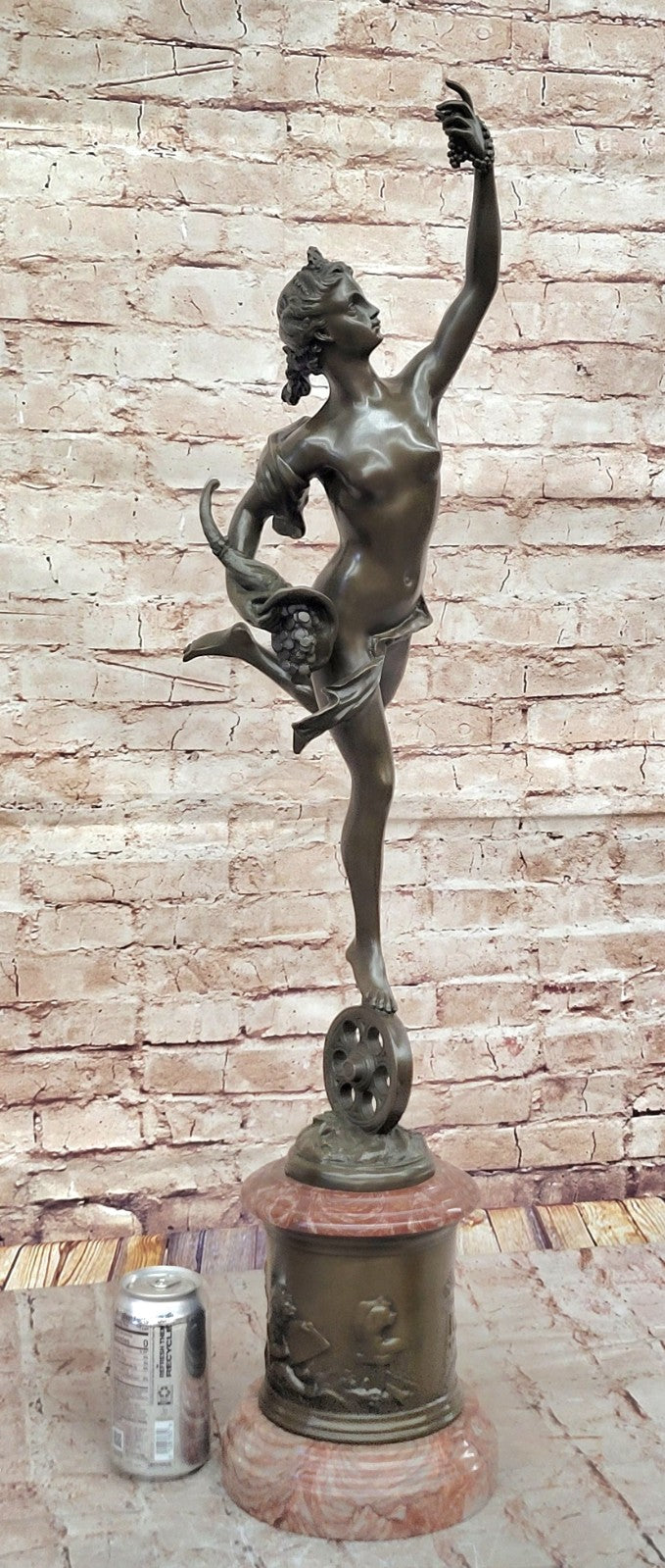 Fortuna Goddess of Luck Bronze Sculpture: Intricately Detailed Milo Artwork, Collectible Figurine