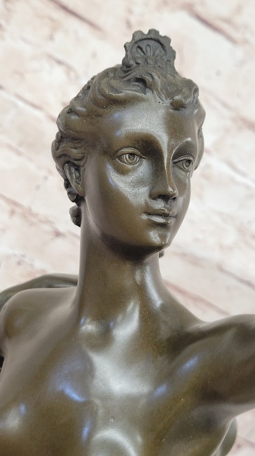 Fortuna Goddess of Luck Bronze Sculpture: Intricately Detailed Milo Artwork, Collectible Figurine