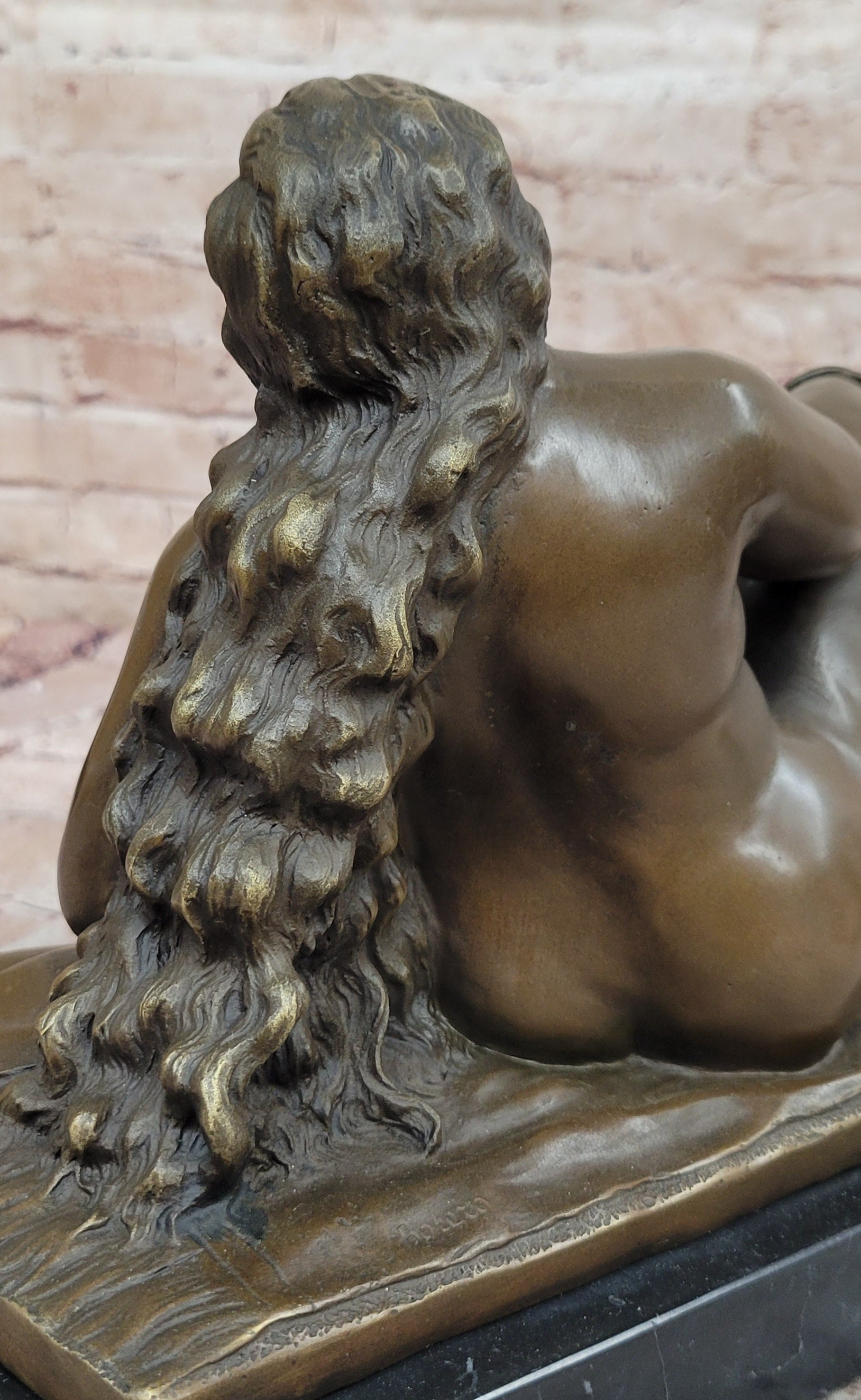 Fernando Botero Bronze Nude Woman Sculpture La Playa Hot Cast Figurine