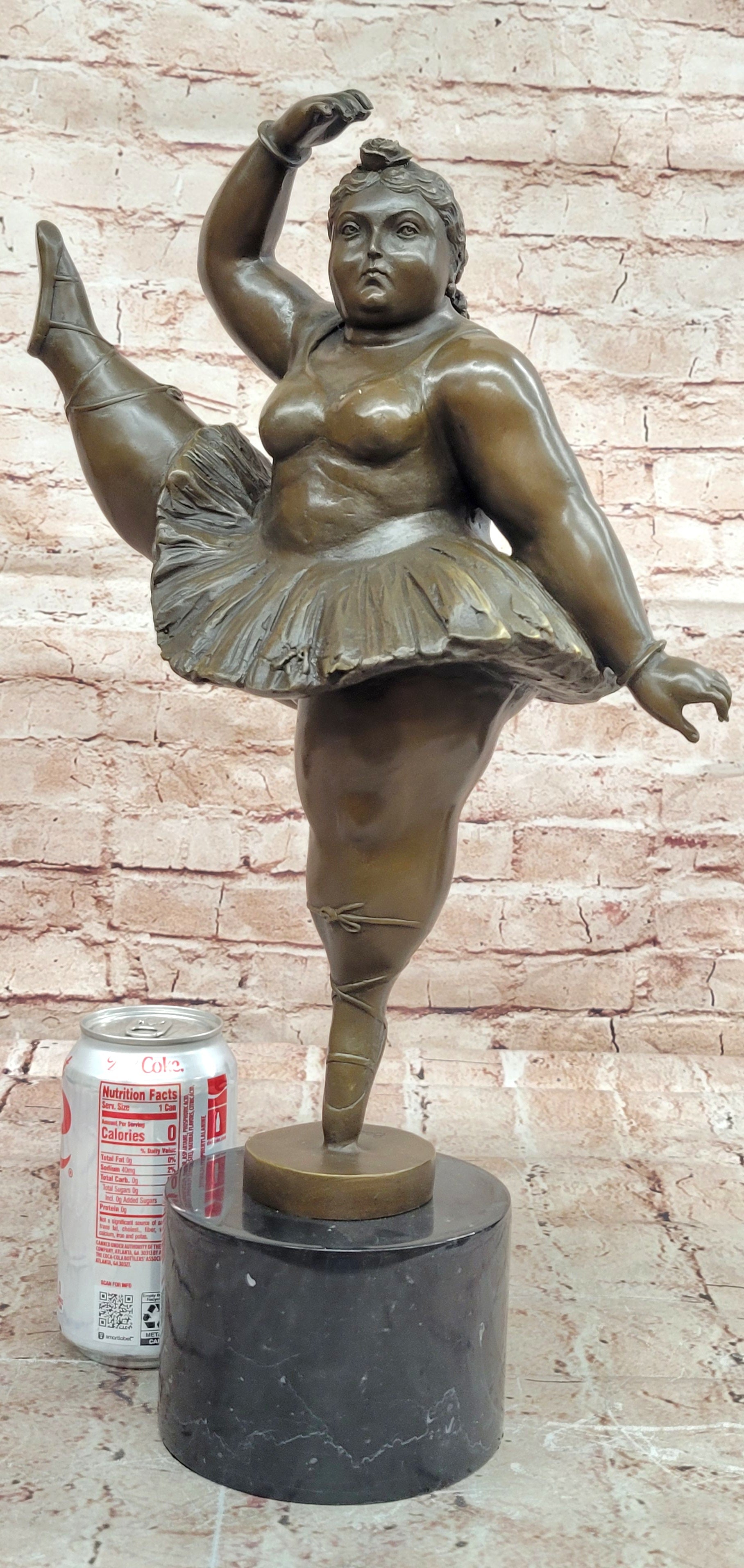 Bronze Ballerina Figurine Statue Signed Fernando Botero Hot Cast Artwork