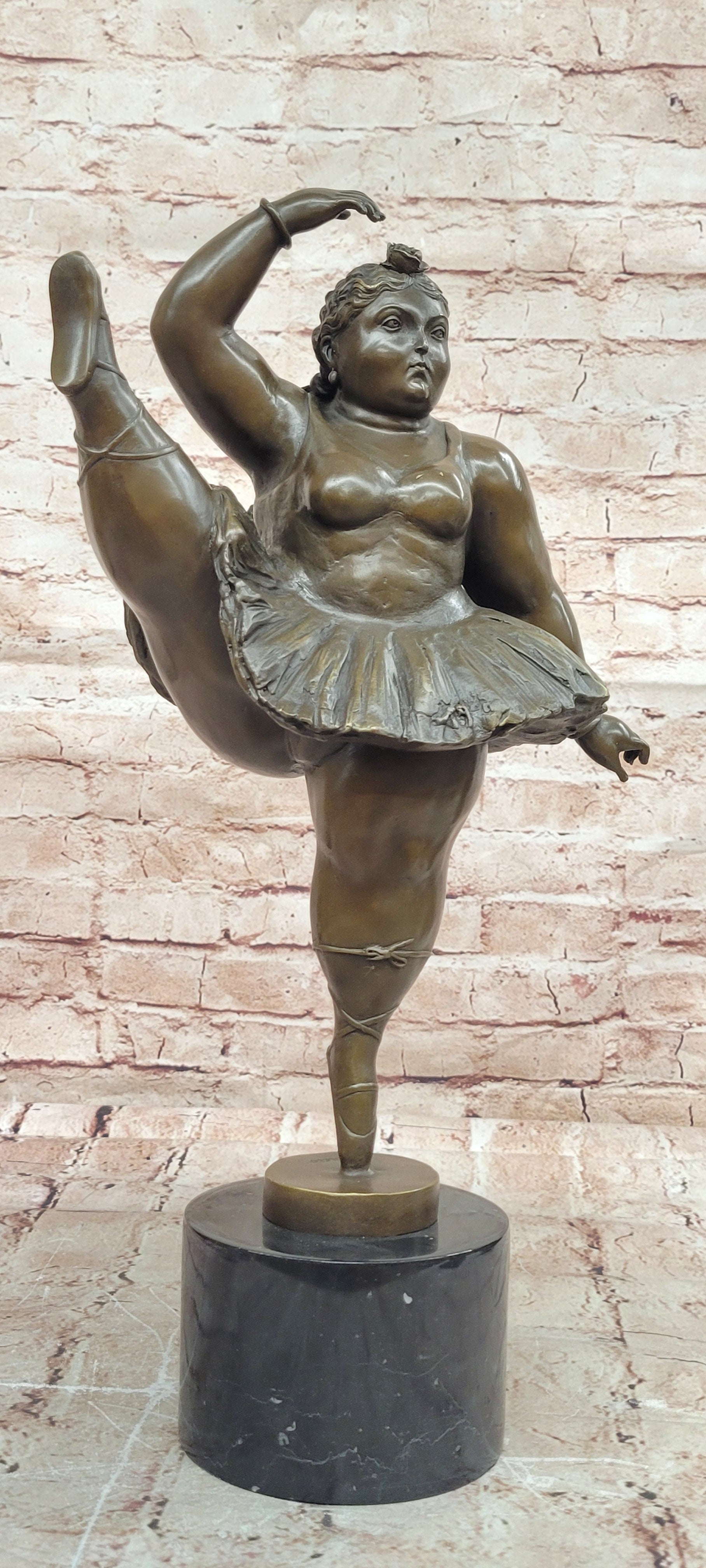 Bronze Ballerina Figurine Statue Signed Fernando Botero Hot Cast Artwork