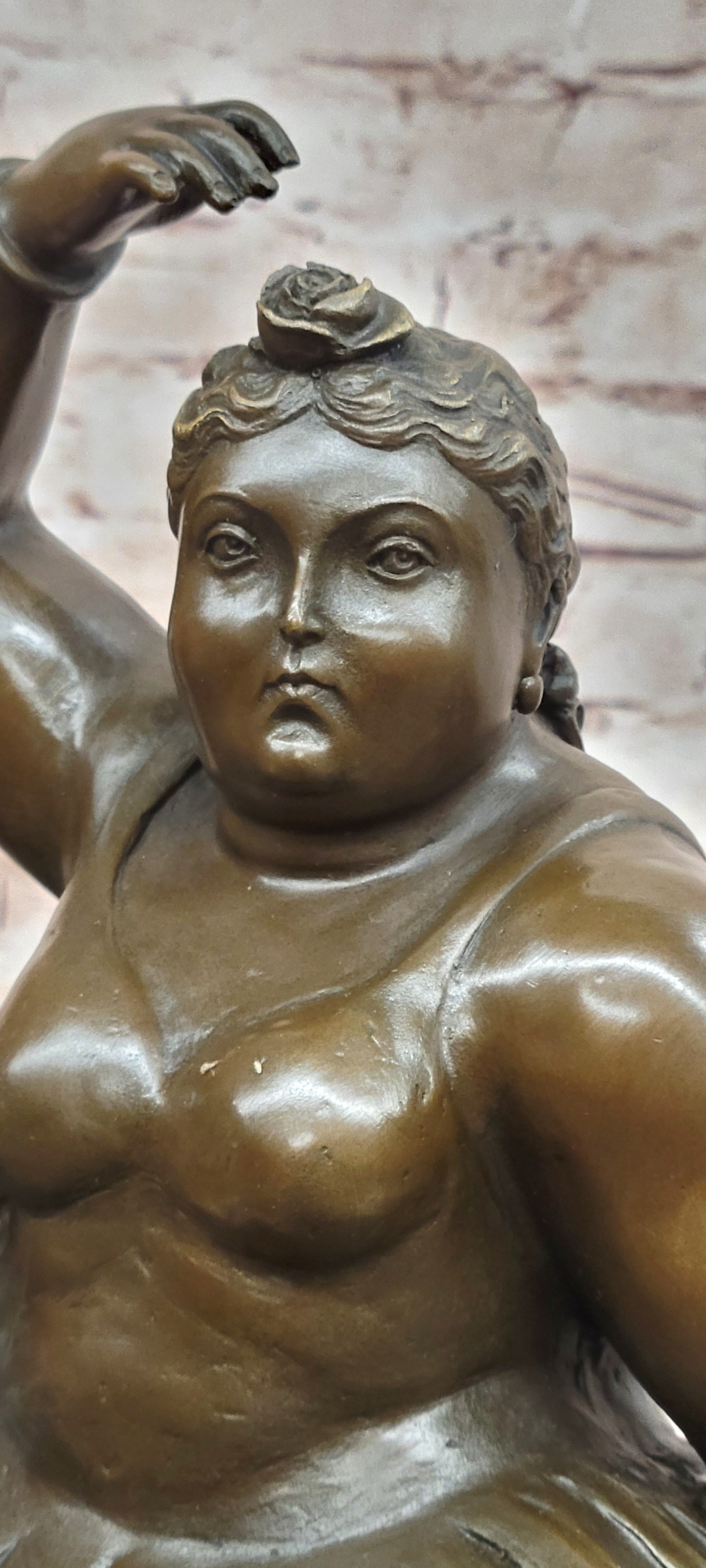 Bronze Ballerina Figurine Statue Signed Fernando Botero Hot Cast Artwork