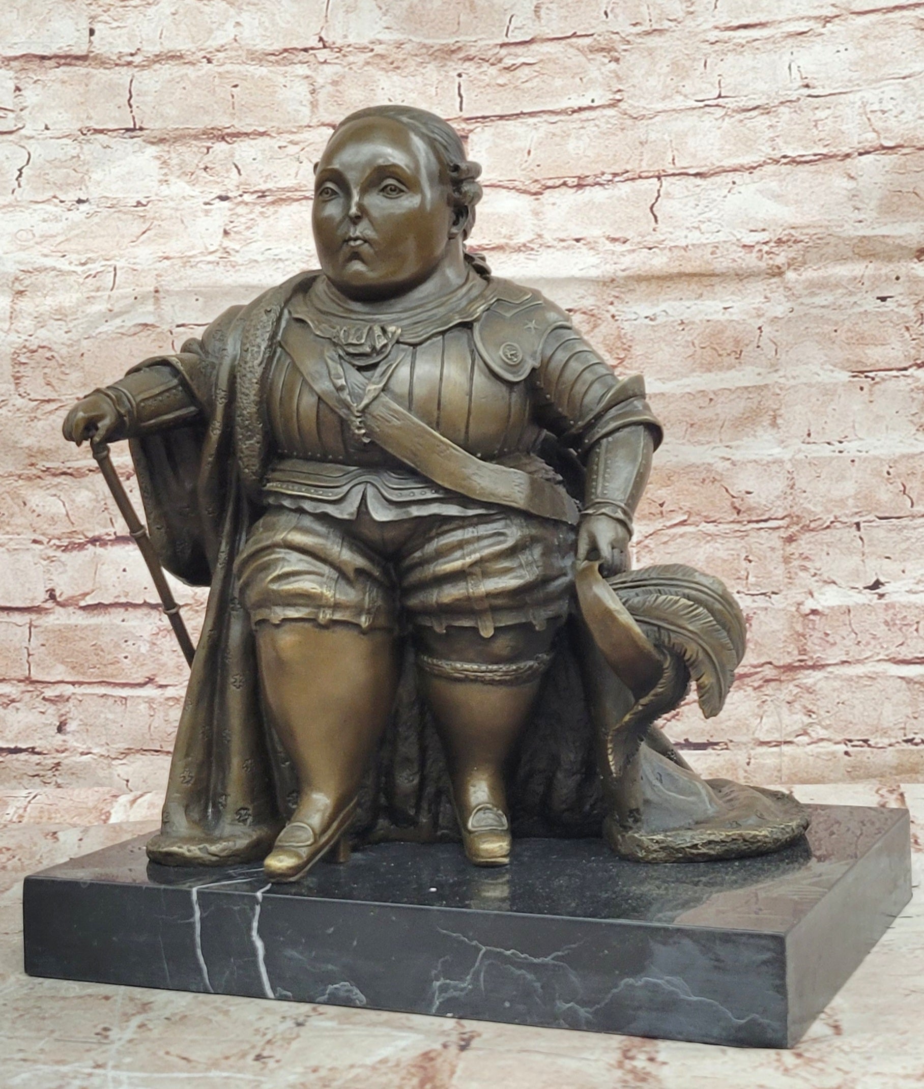 Fernando Botero Bronze Sculpture Louis XVI Modern Abstract Art Statue