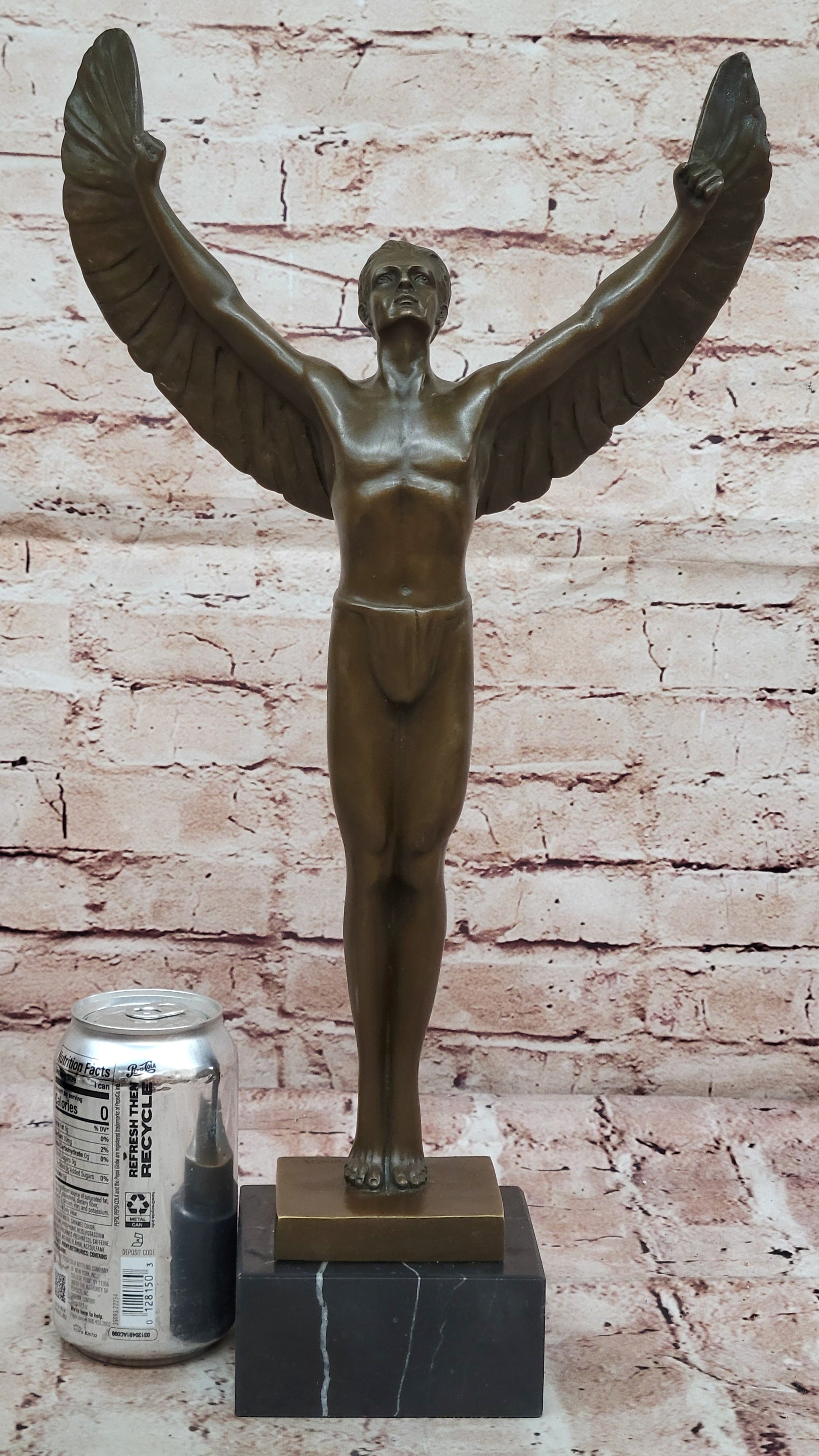 RISING SUN BRONZE SCULPTURE STATUE FIGURINE FIGURE HOT CAST HOME OFFICE DECOR NR