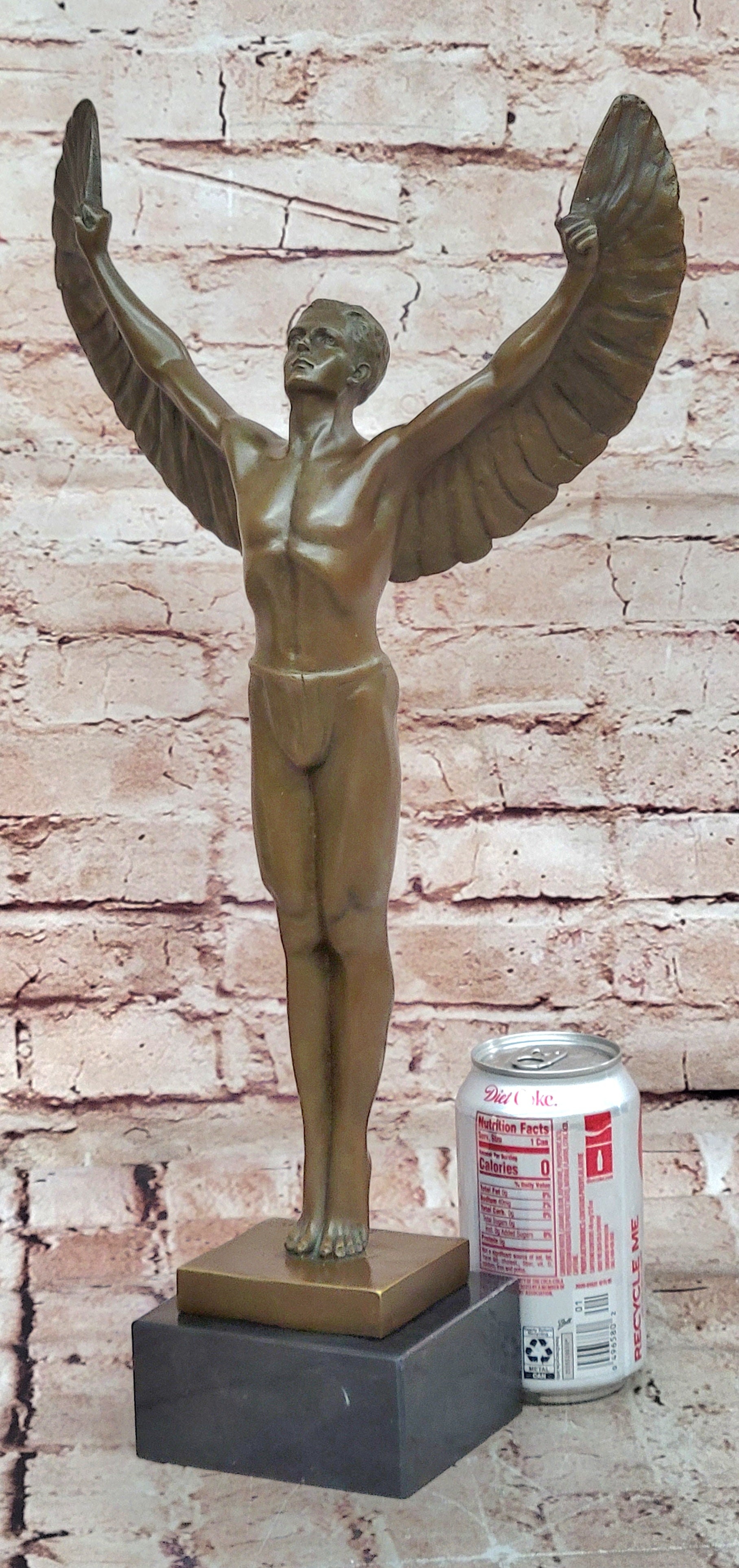 RISING SUN BRONZE SCULPTURE STATUE FIGURINE FIGURE HOT CAST HOME OFFICE DECOR NR